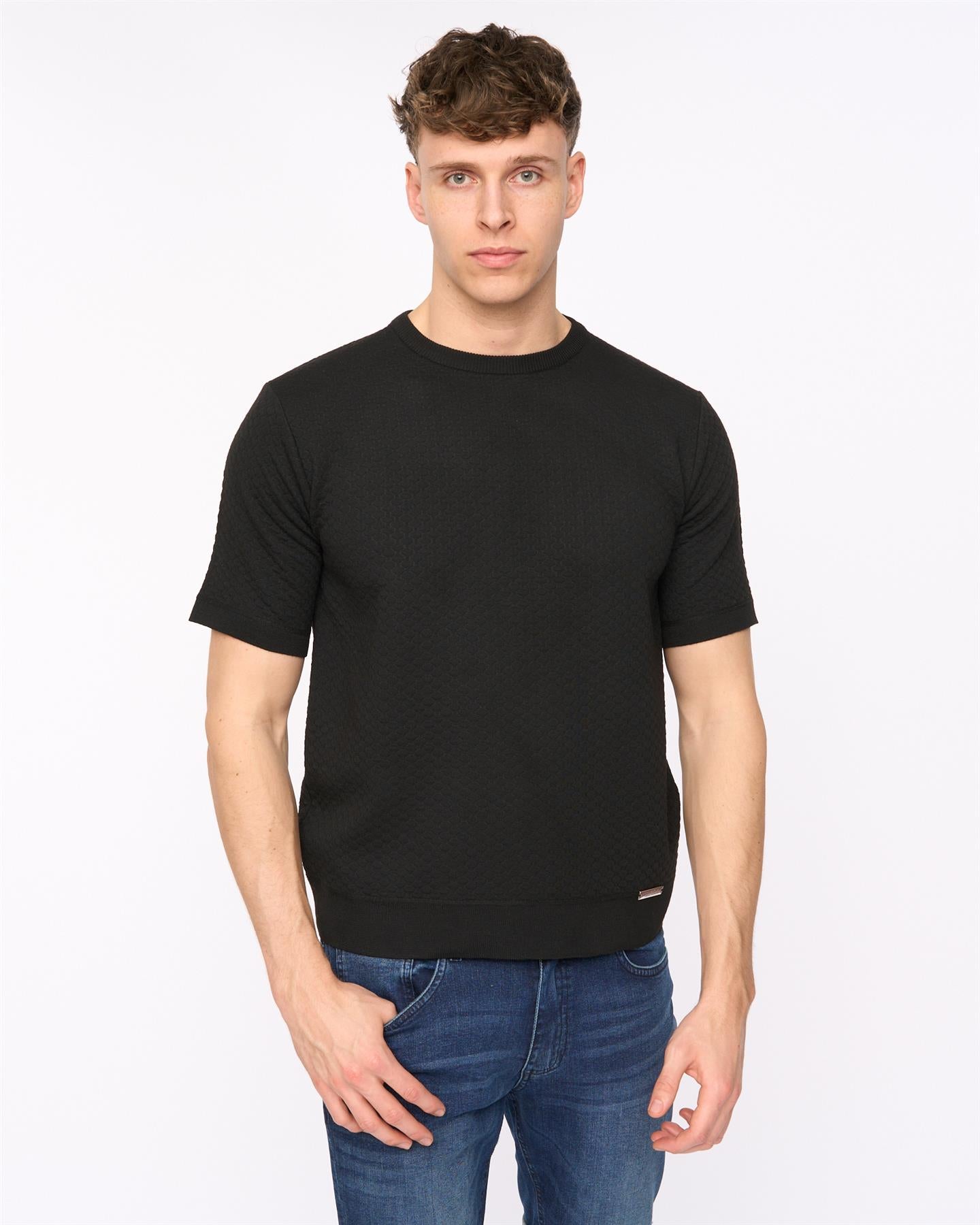 Mens Mataso Knit T-Shirt Black