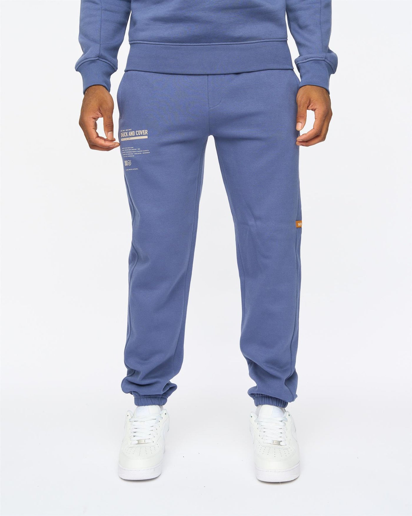 Mens Applewood Crew & Joggers Set Denim Blue