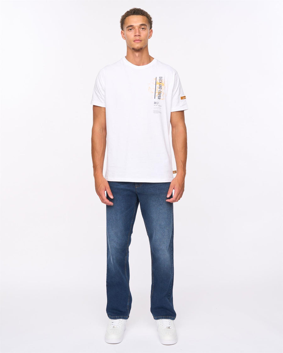 Mens Rushawn Relaxed Fit Jeans Dark Wash