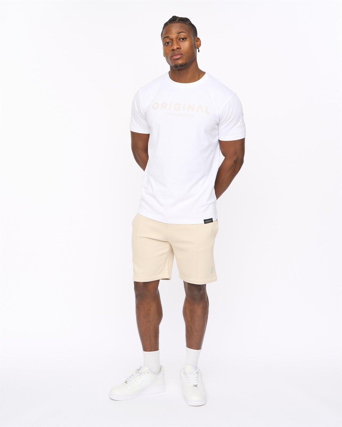 Mens Bardon Jog Shorts Light Stone