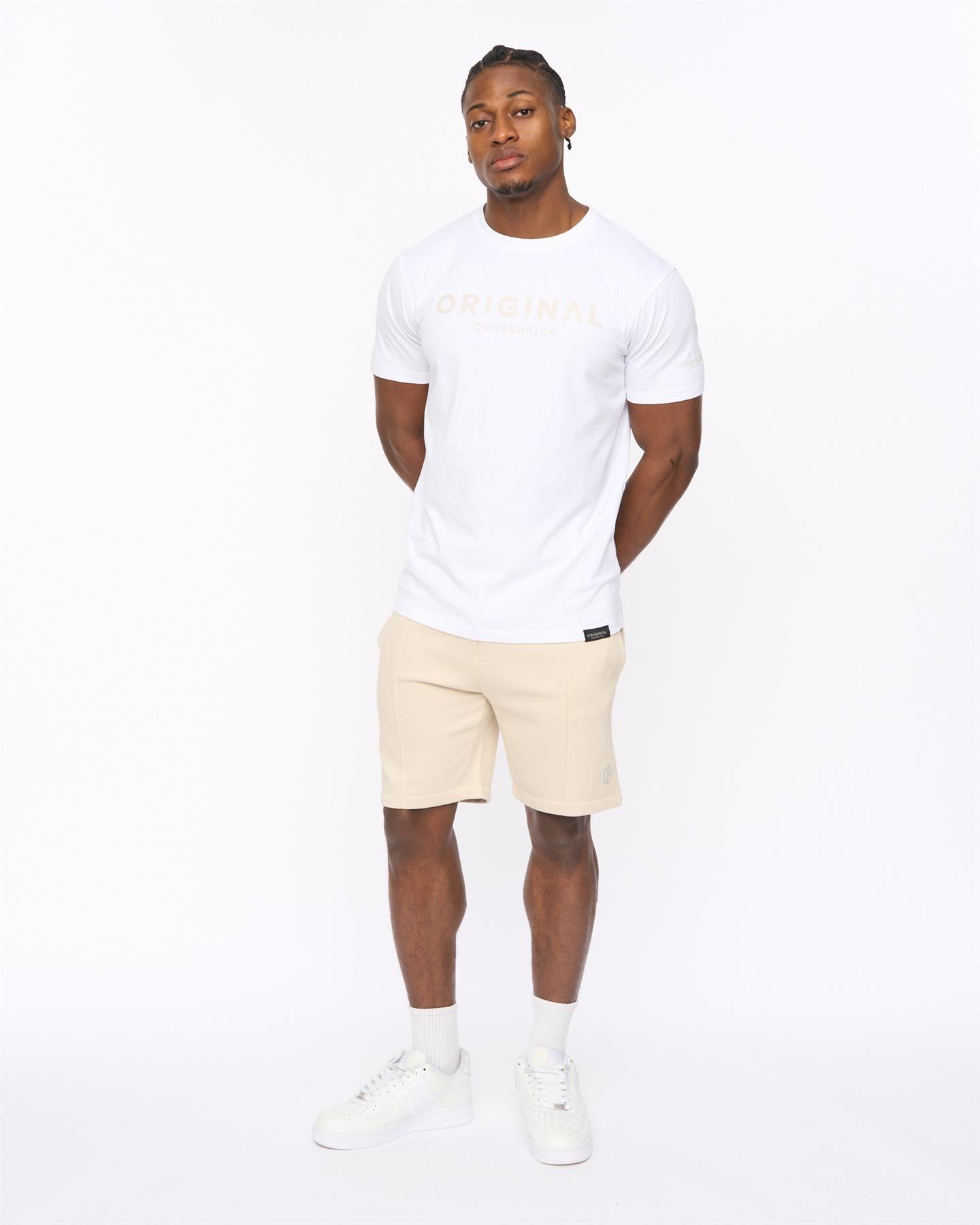 Mens Bardon Jog Shorts Light Stone