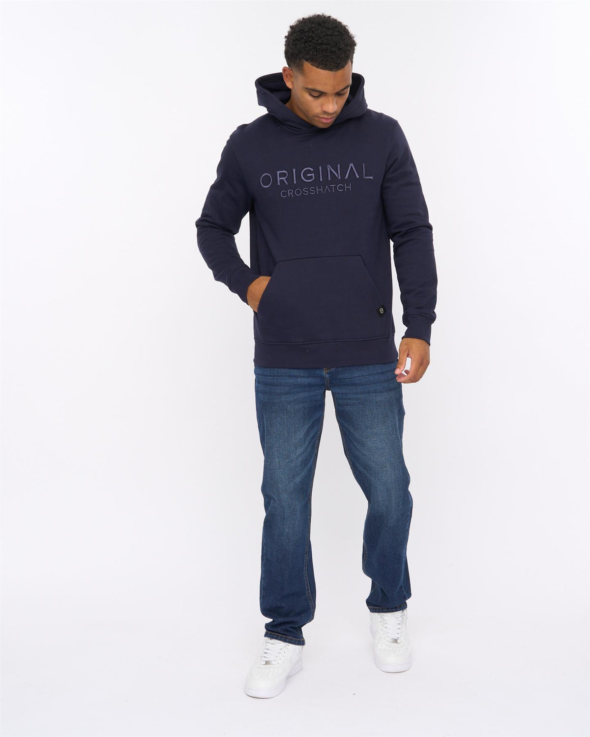 Mens Haromere Hoodie Navy
