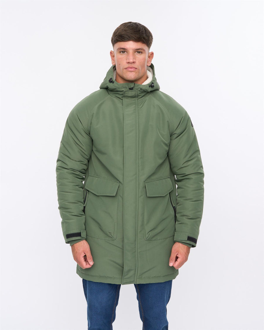 Mens Copfords Parka Dark Olive
