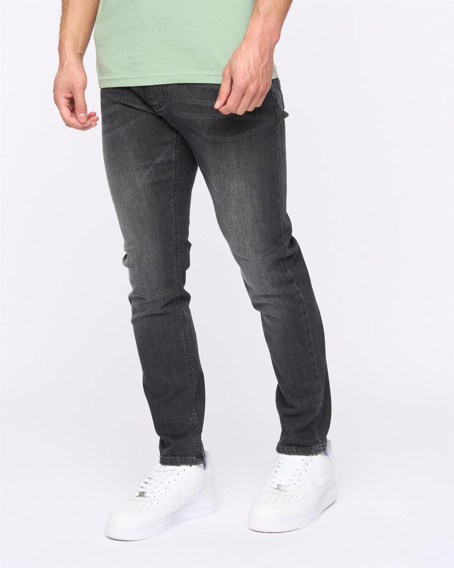 Mens Craze Comfort Fit Jeans Charcoal