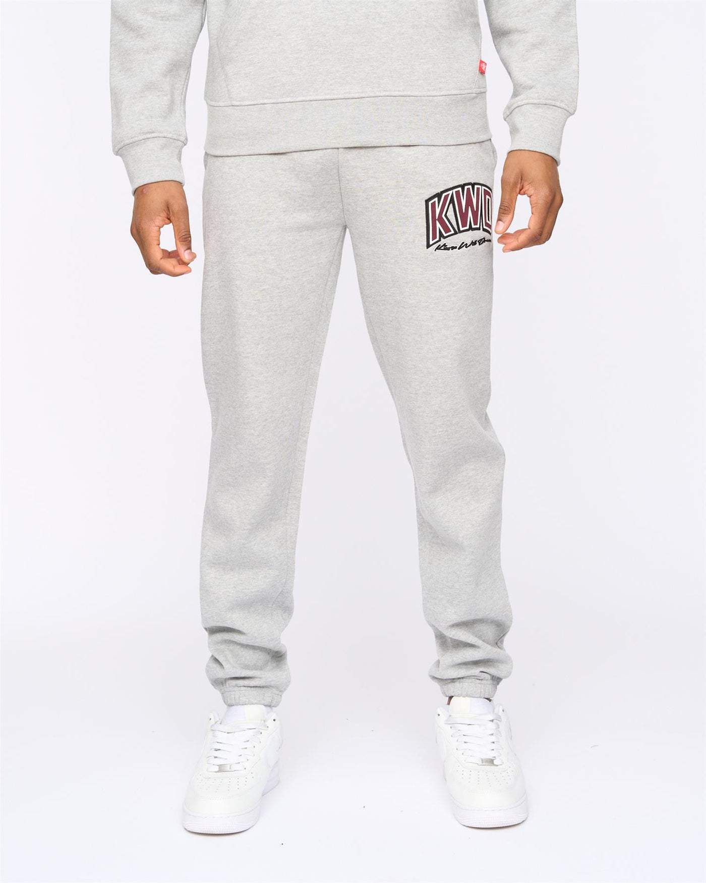 Mens Kingdome Joggers Grey Marl