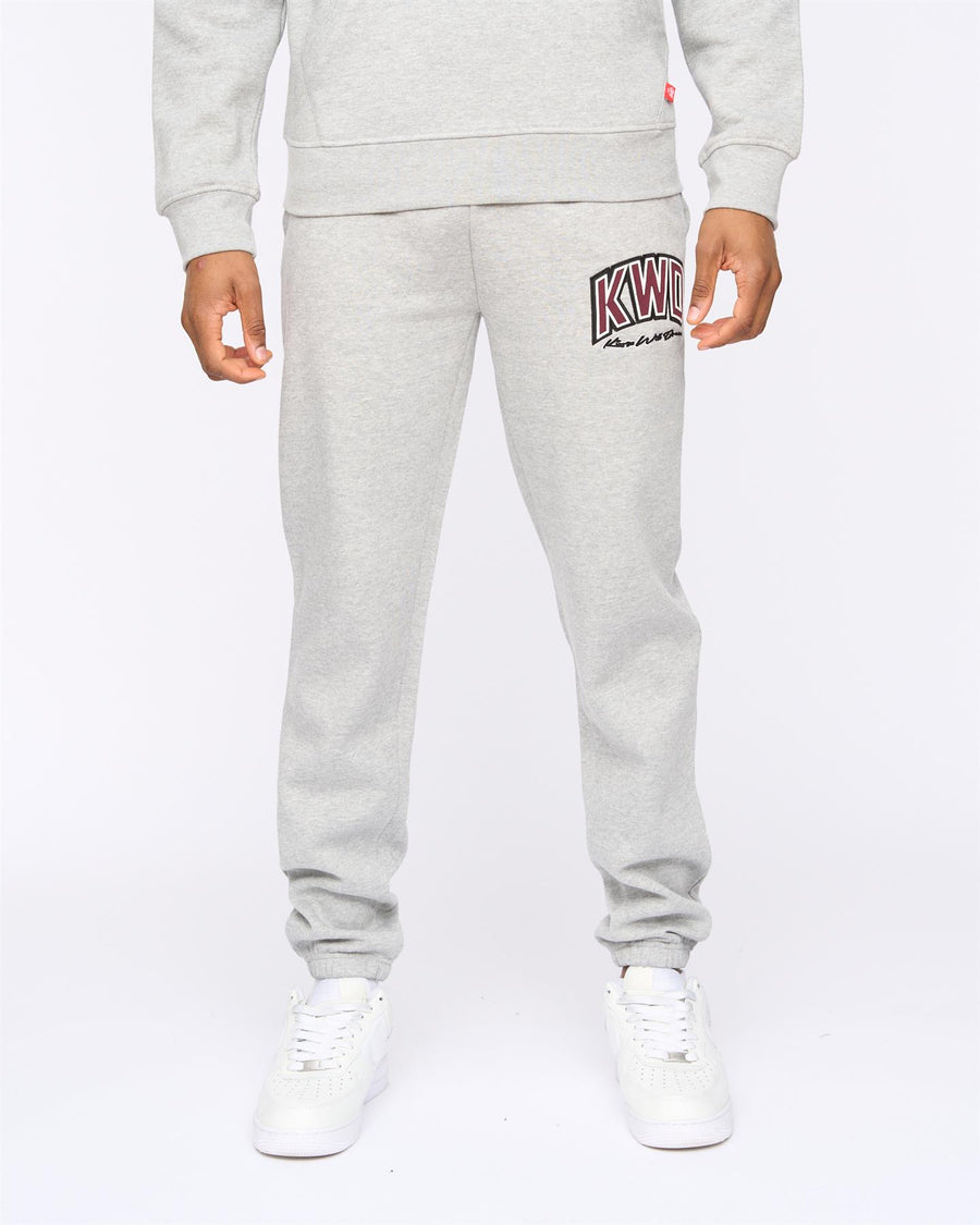 Mens Kingdome Joggers Grey Marl