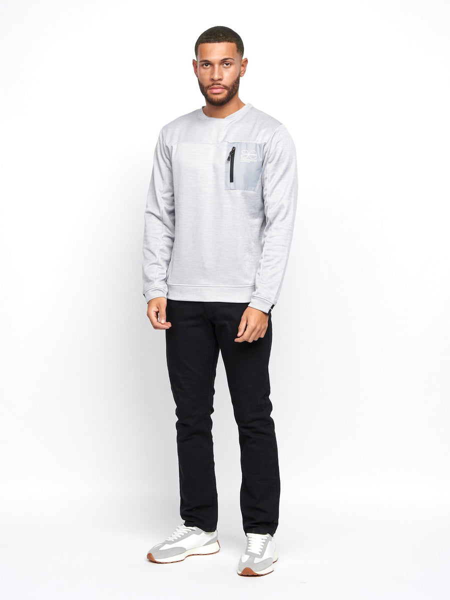Mens Catmoore Crew Tracktop Grey