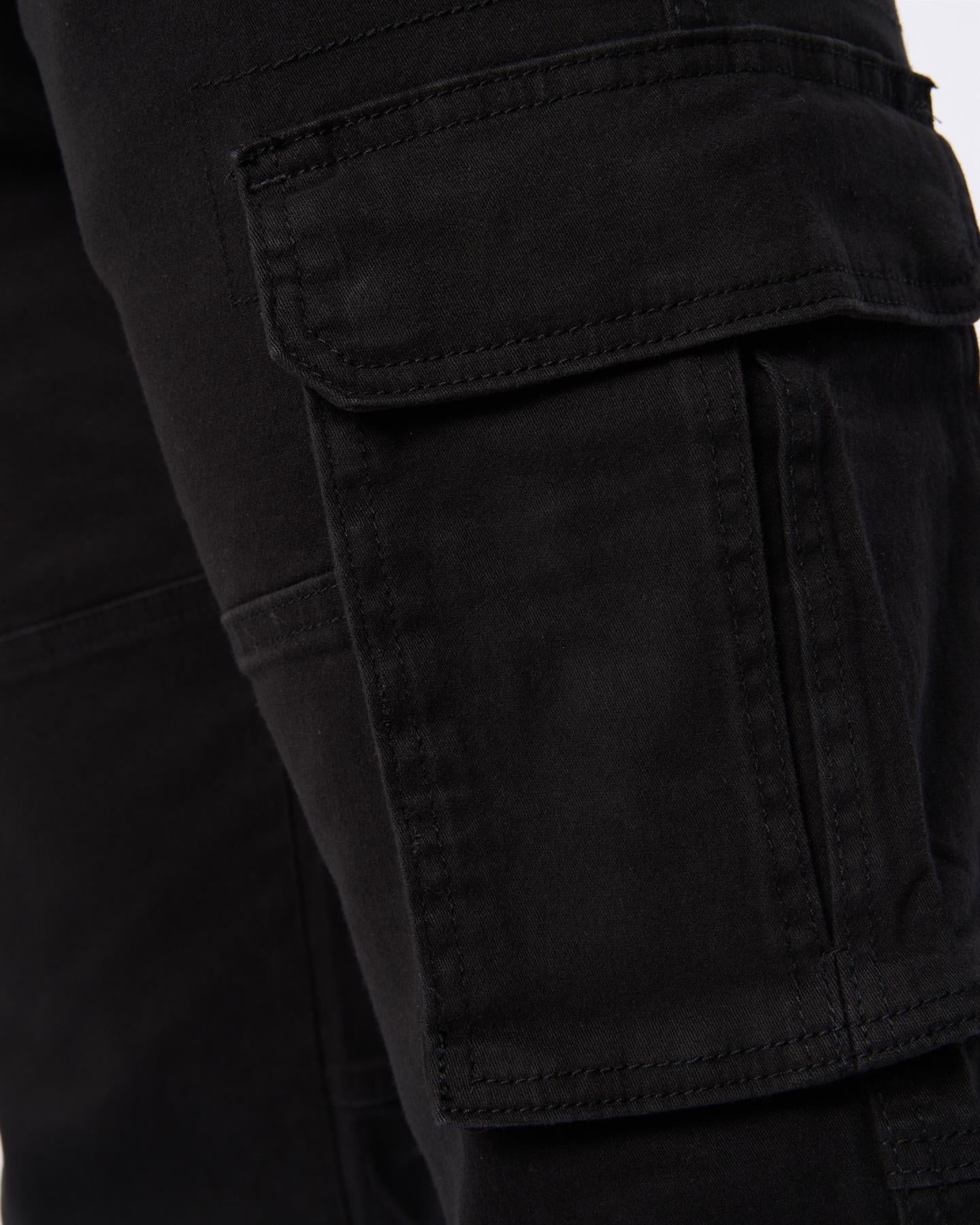 Mens Frentons Cargo Pants Black