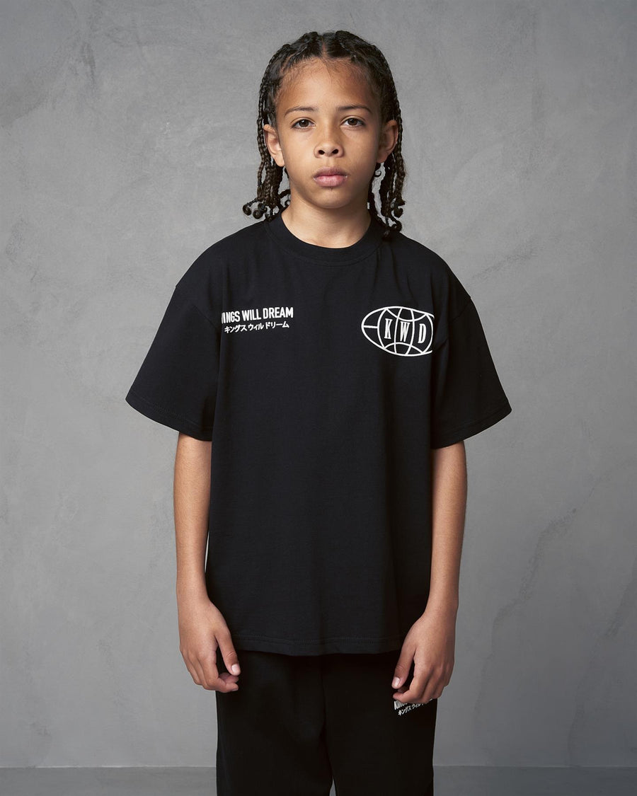 Kids Boys Studio Duo Line T-Shirt Black