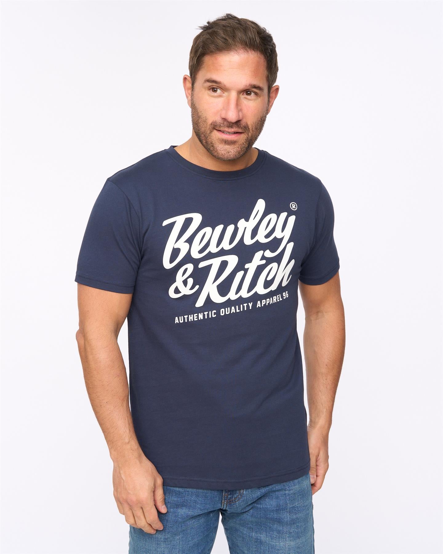 Mens Harlings T-Shirt Navy