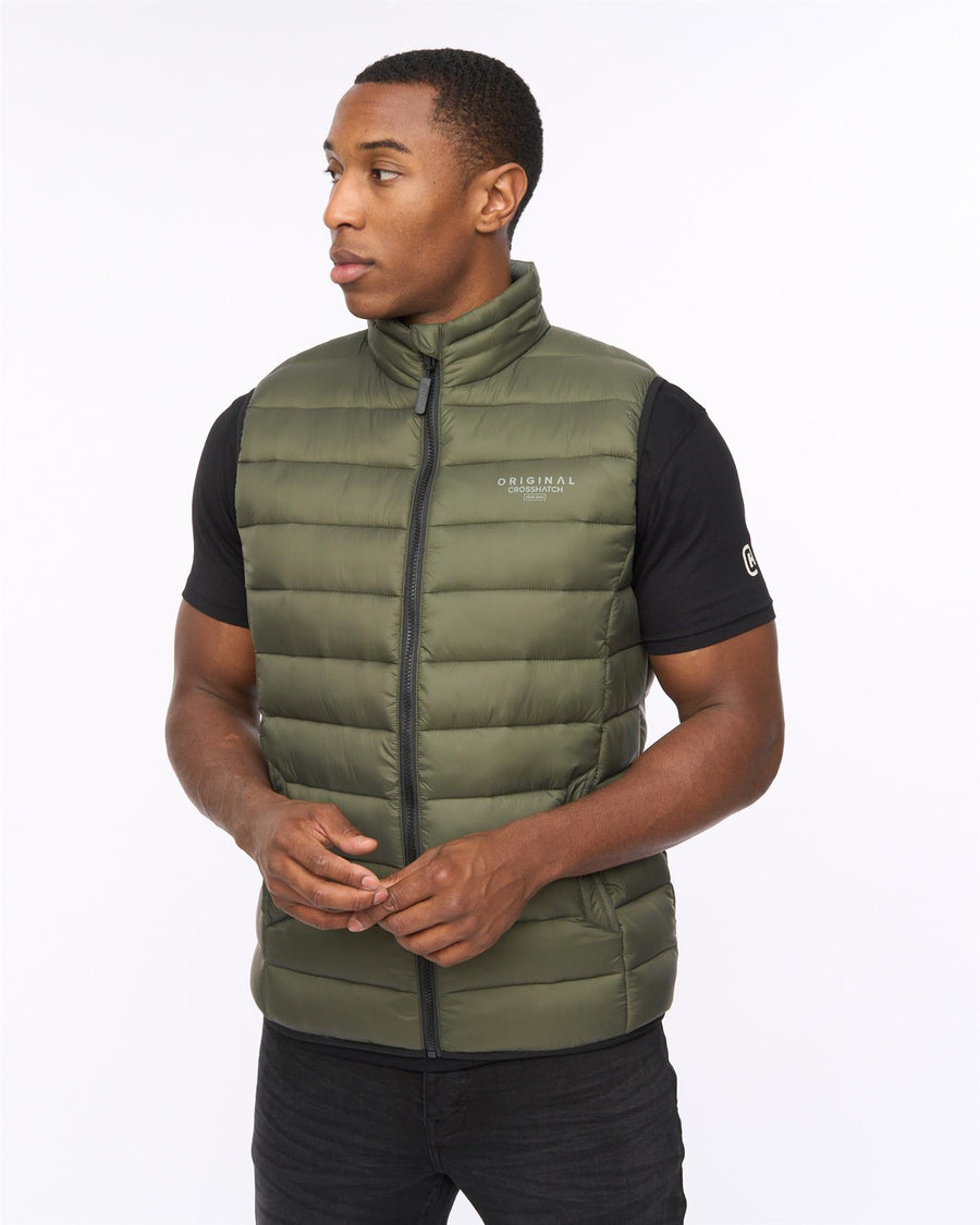 Mens Gattering MVE Gilet Olive