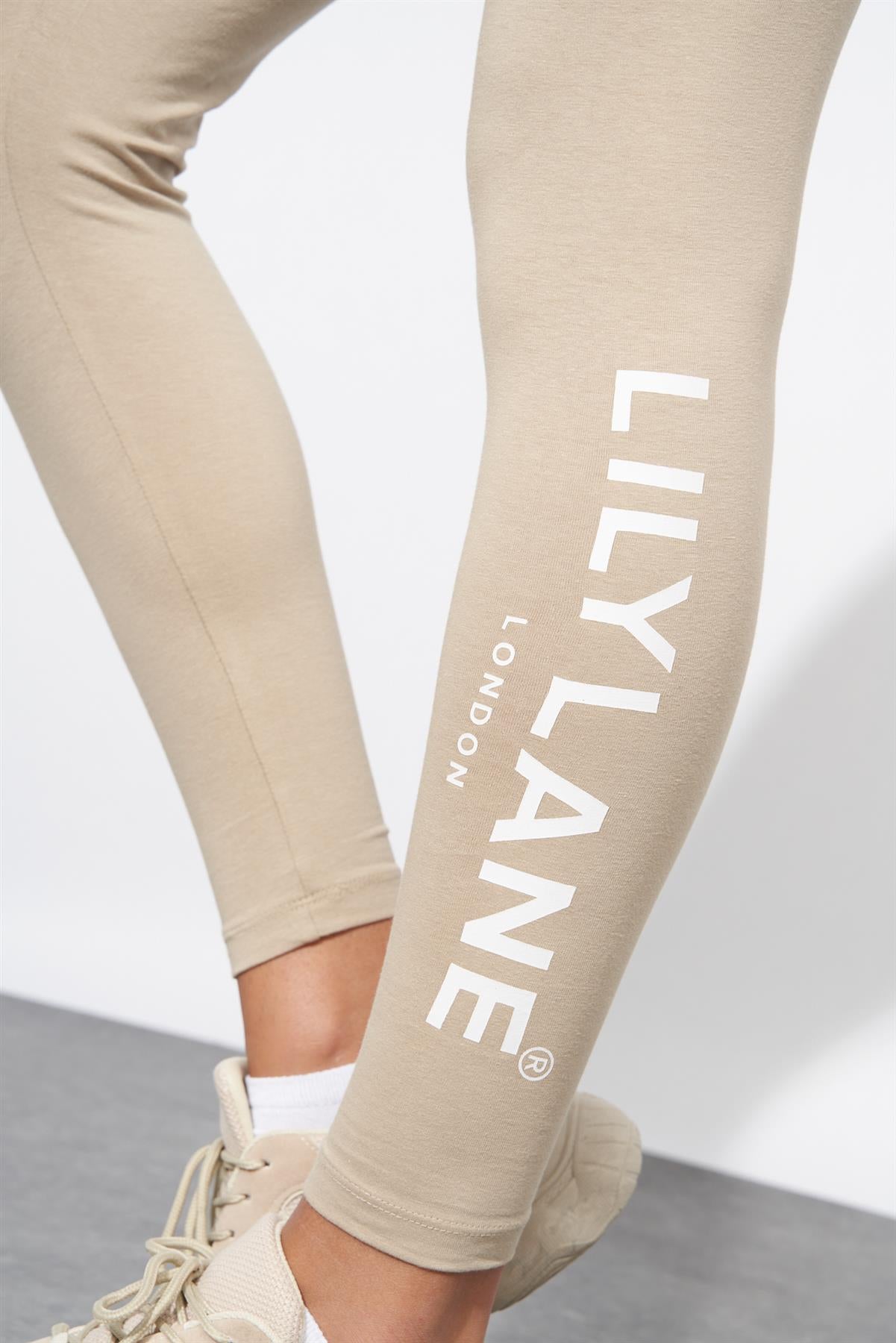 Ladies Lily Lane Matalina Leggings Stone