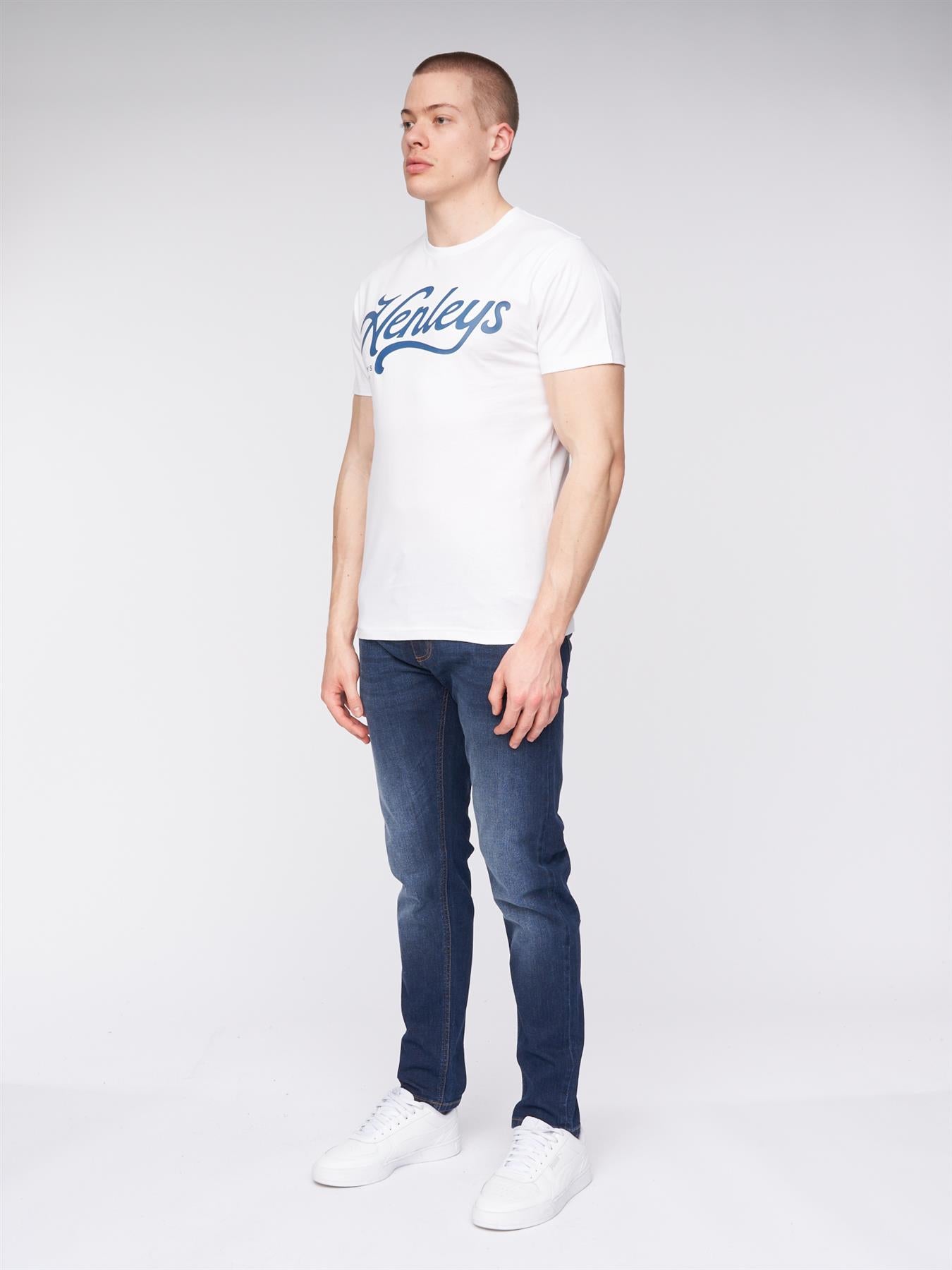Mens Scripthen T-Shirt White