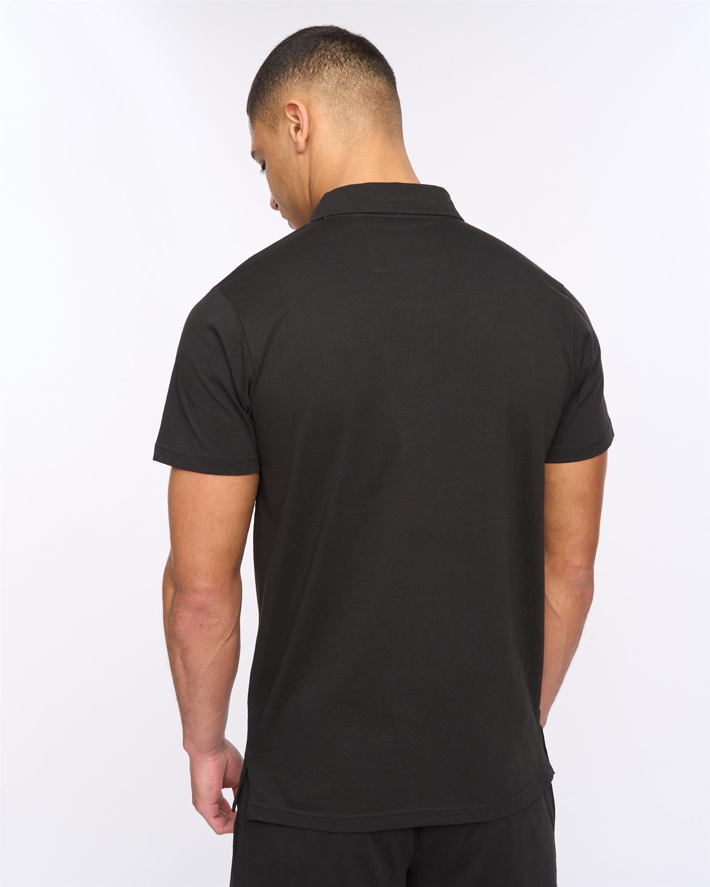 Mens Henychill Polo/Shorts Set Black