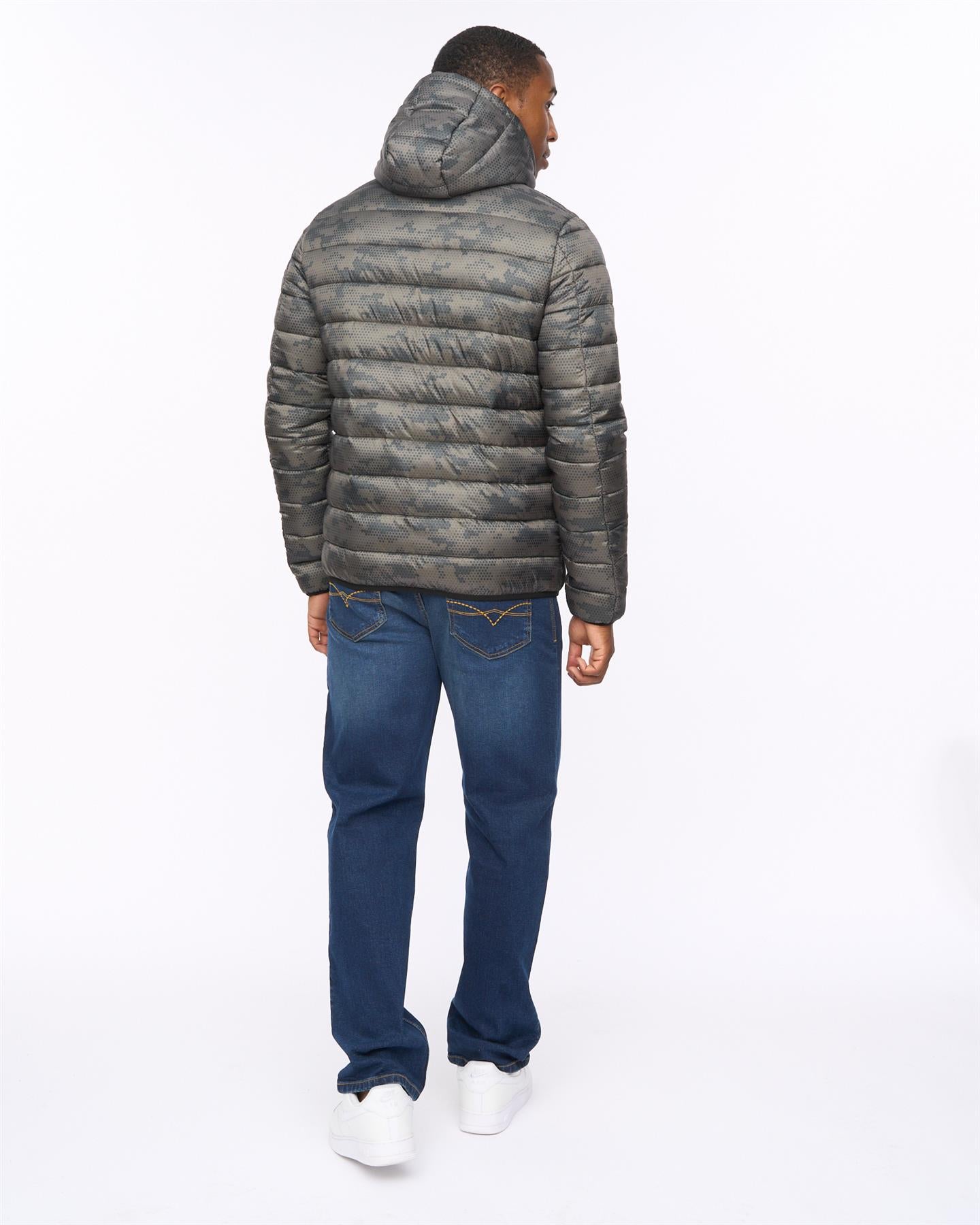 Mens Gattering Jacket Olive Camo