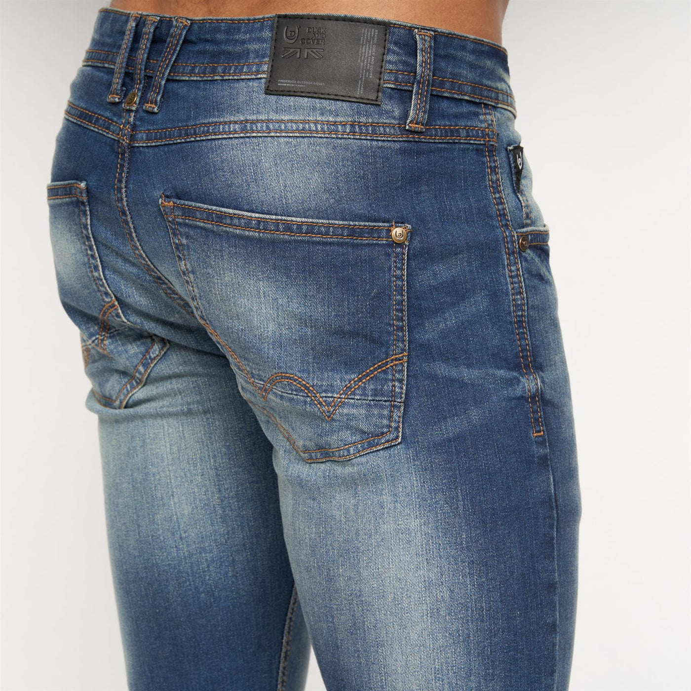 Tranfold Slim Fit Jeans Tinted Blue