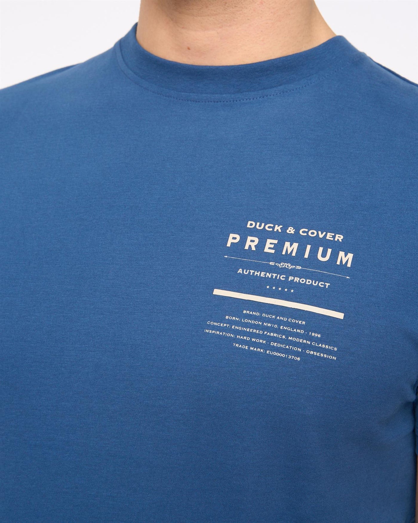 Mens Rayland T-Shirt Denim Blue