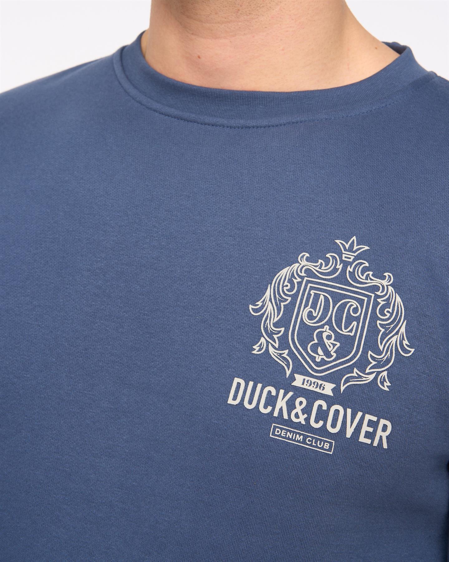 Mens Stoneham Crew Sweat Denim Blue