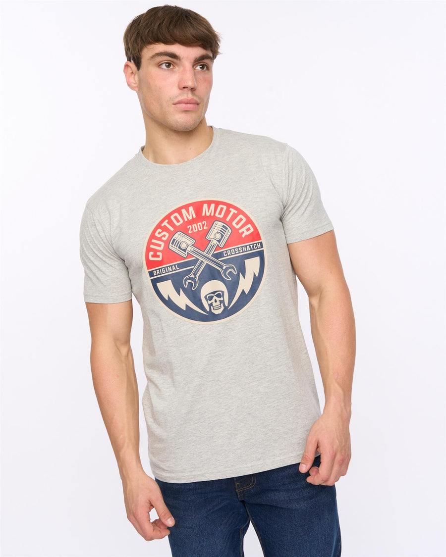 Mens Moules T-Shirt Grey Marl