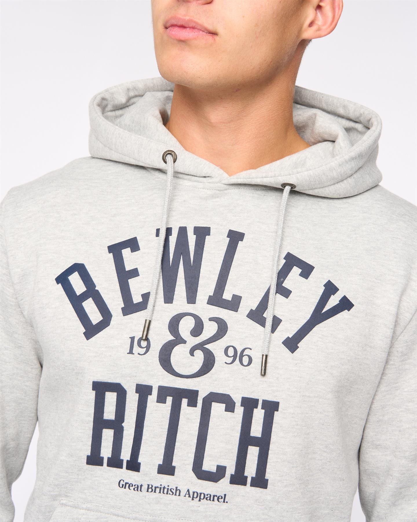 Mens  Nuford Hoodie Light Grey Marl