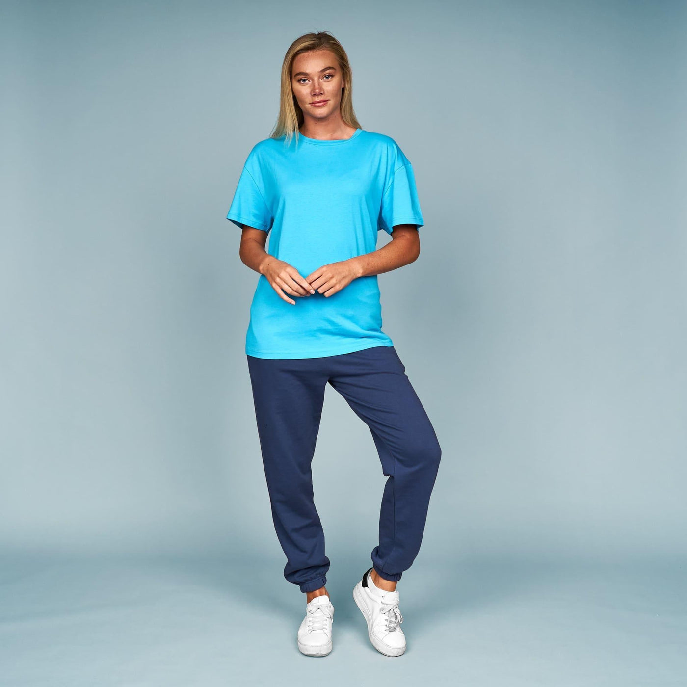 Womens Adalee T-Shirt Cyan