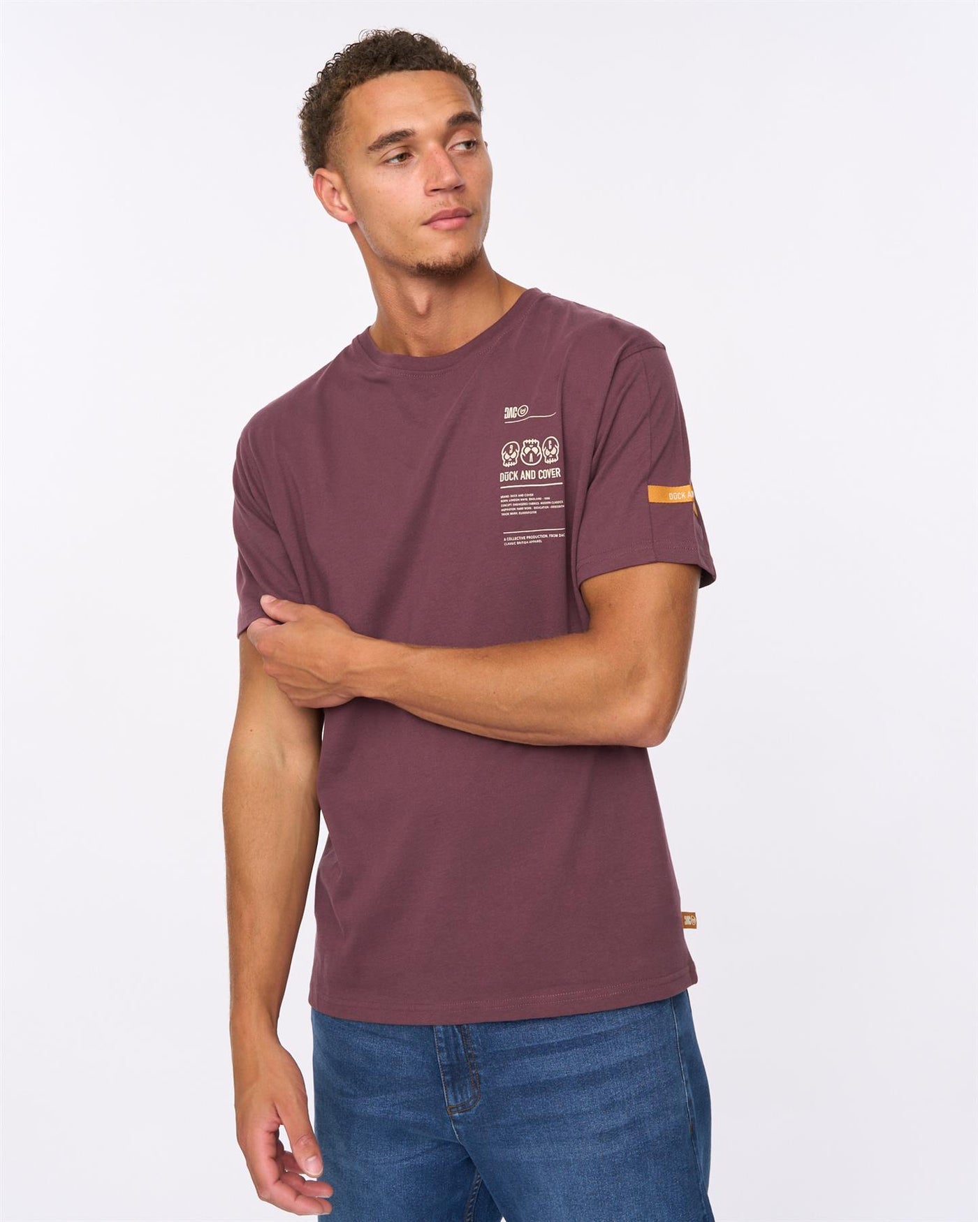 Mens Cramptone T-Shirt Raisin