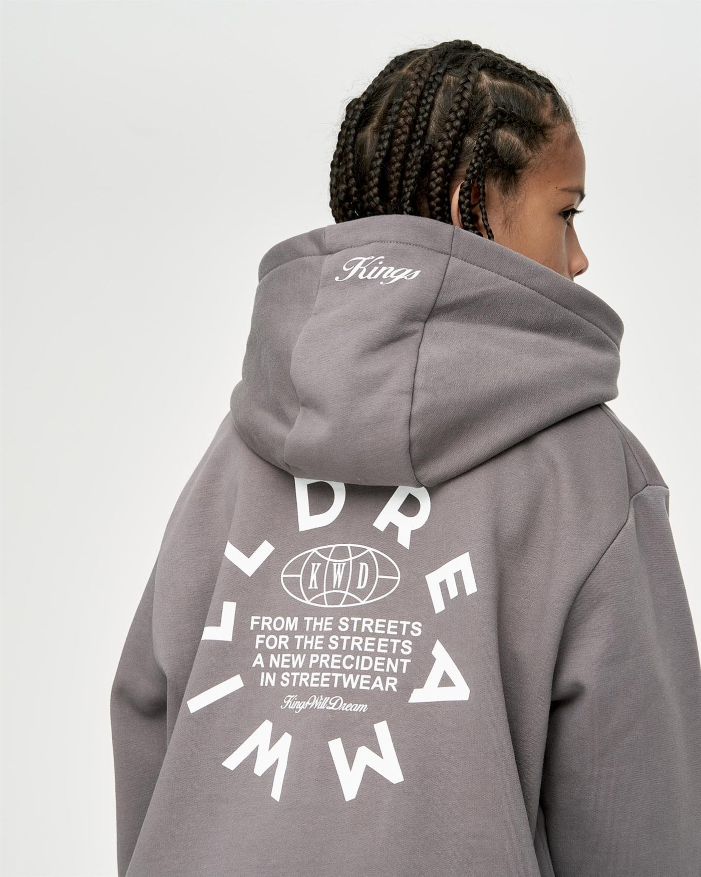 Kids Boys Studio Globalise Hoodie Grey