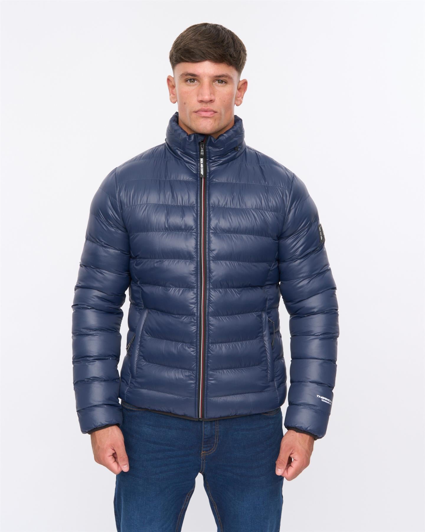 Mens Shemmy Two Quilted Jacket Navy
