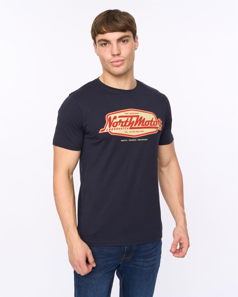 Mens Hellmere T-Shirt Navy