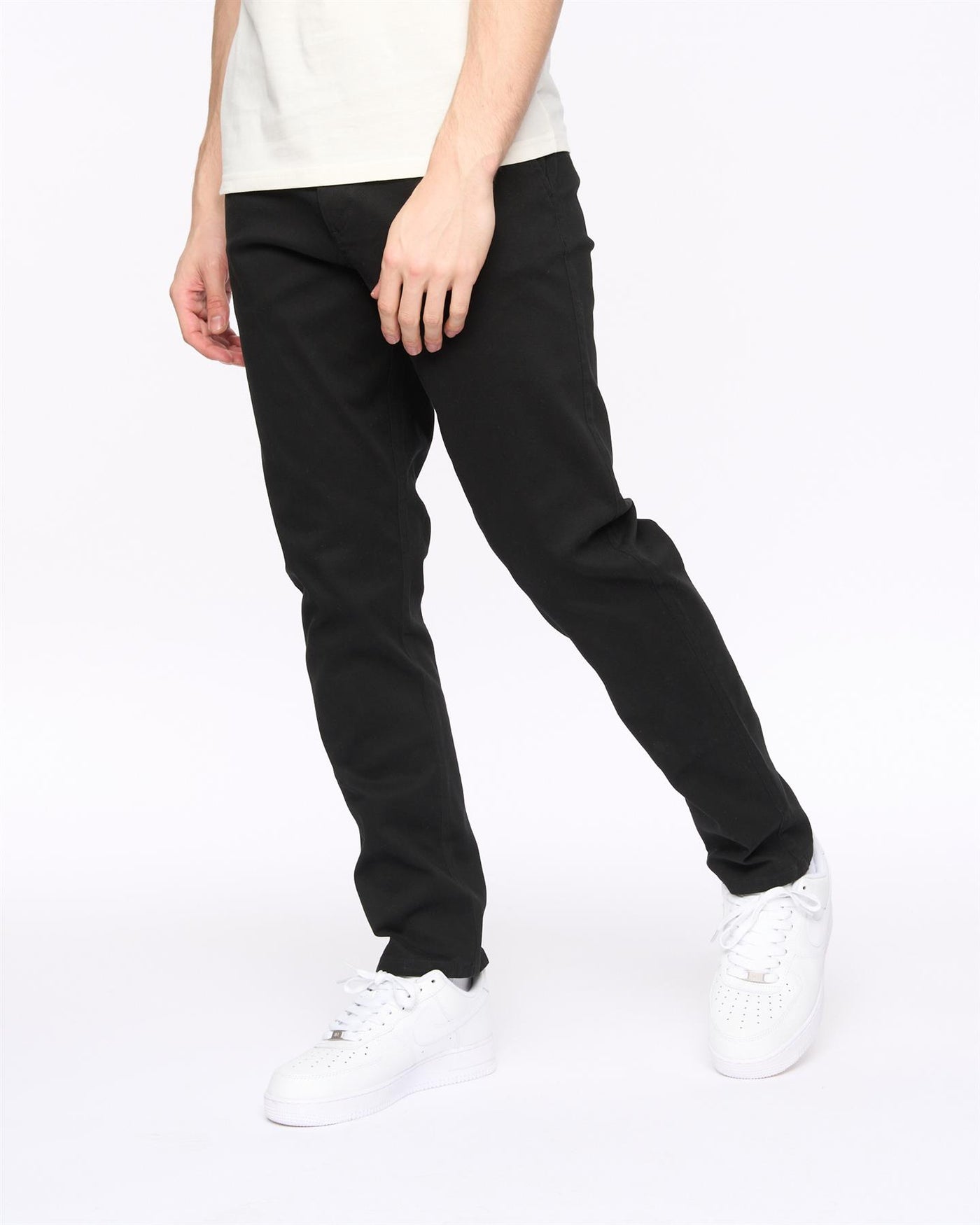 Crosshatch Mens Roysden Chinos Black