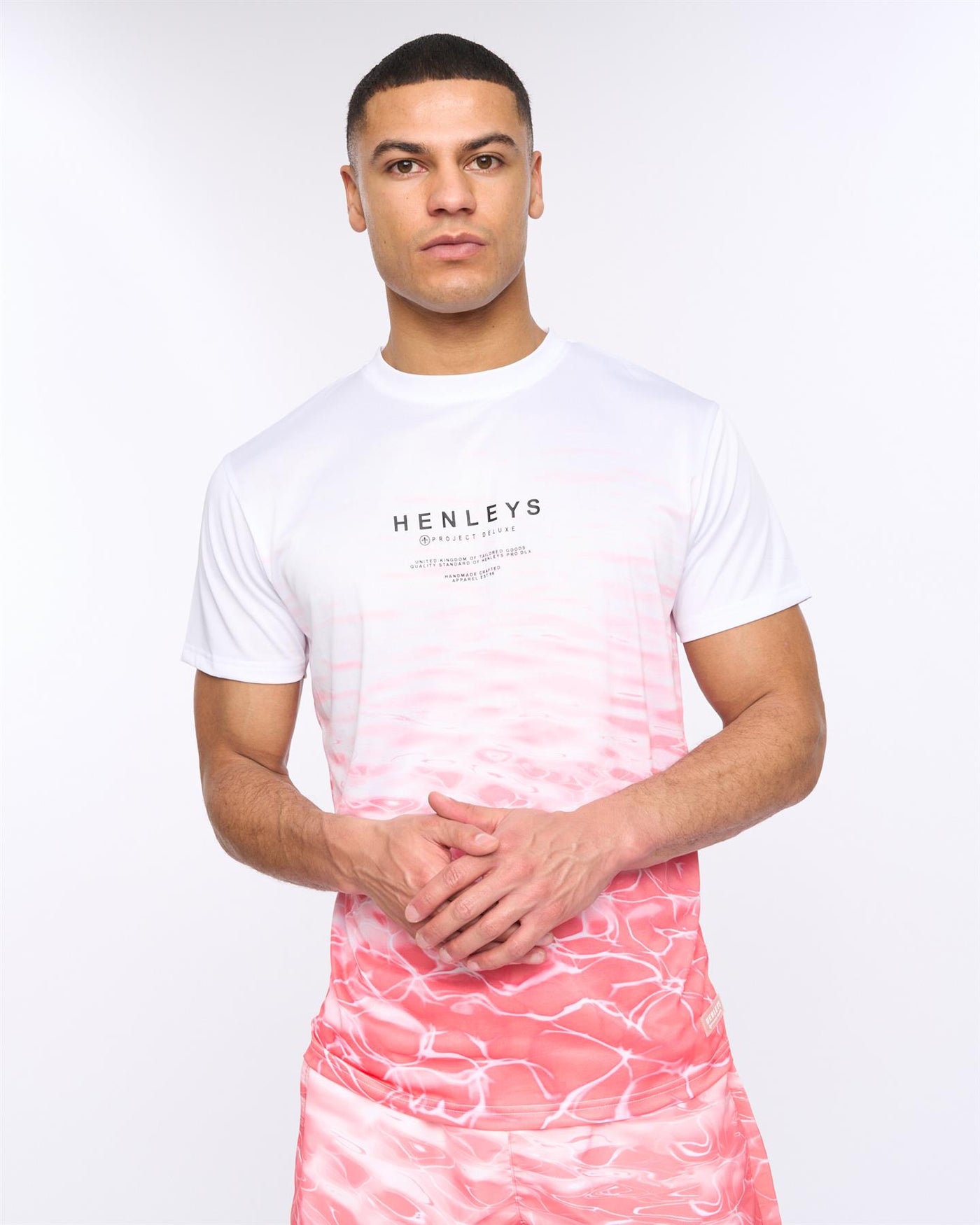 Mens Henpool T-Shirt Coral