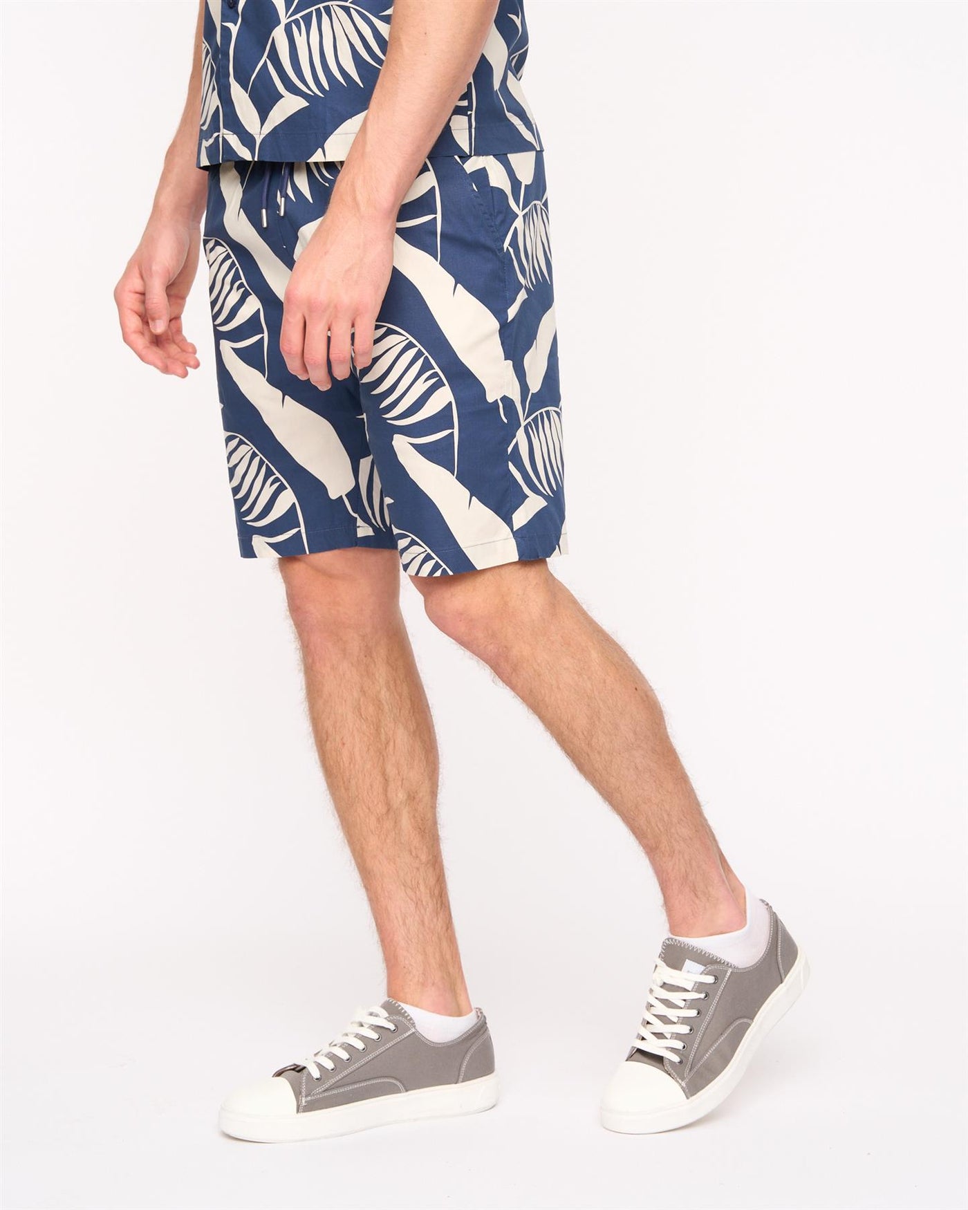 Mens Hopkinton Shirt & Shorts Set Navy