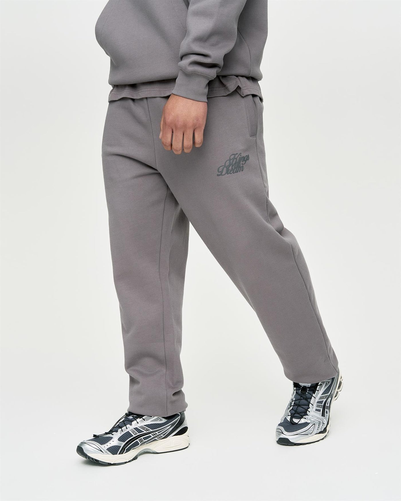 Mens Studio Scripted Joggers Mid Grey
