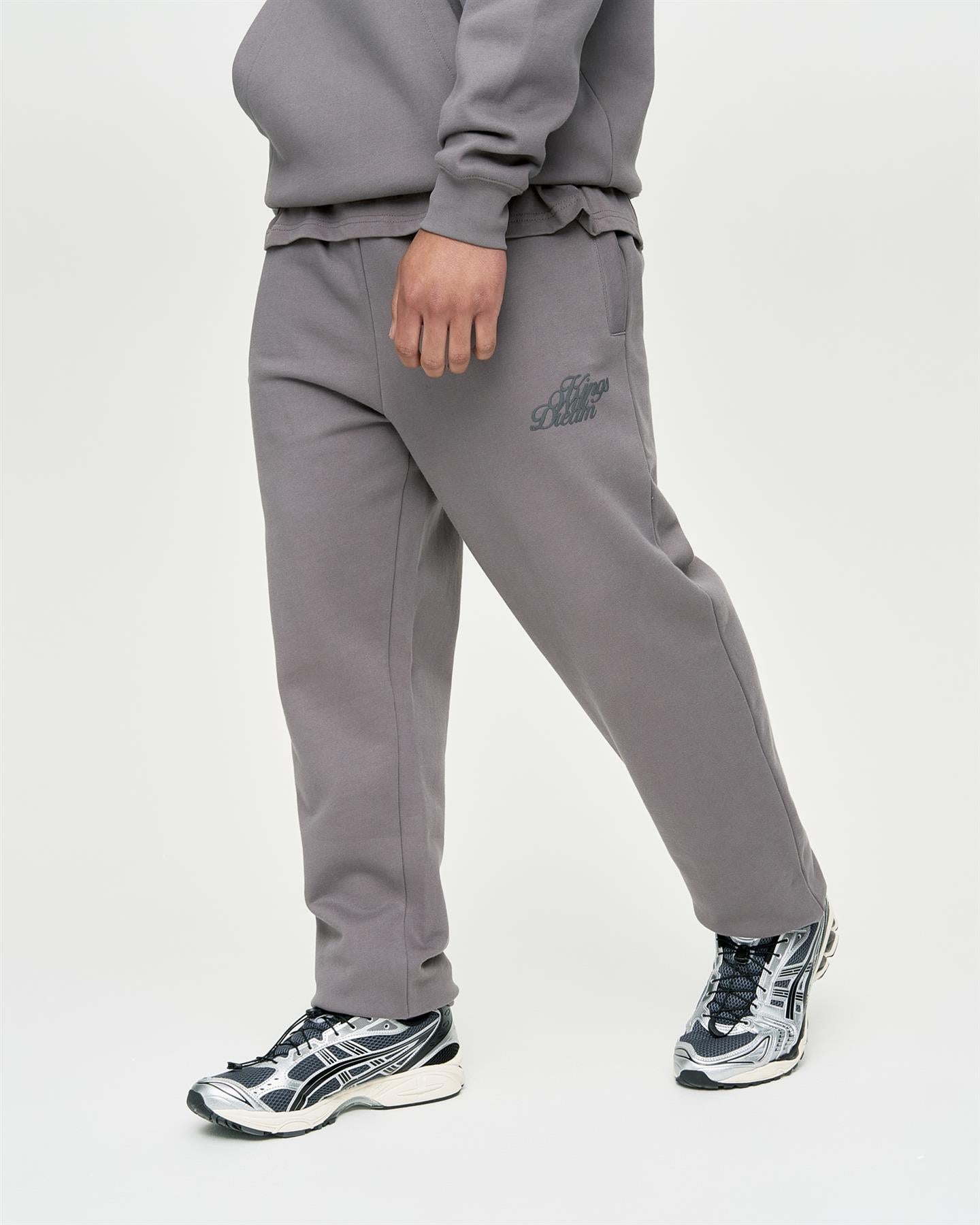 Mens Studio Scripted Joggers Mid Grey