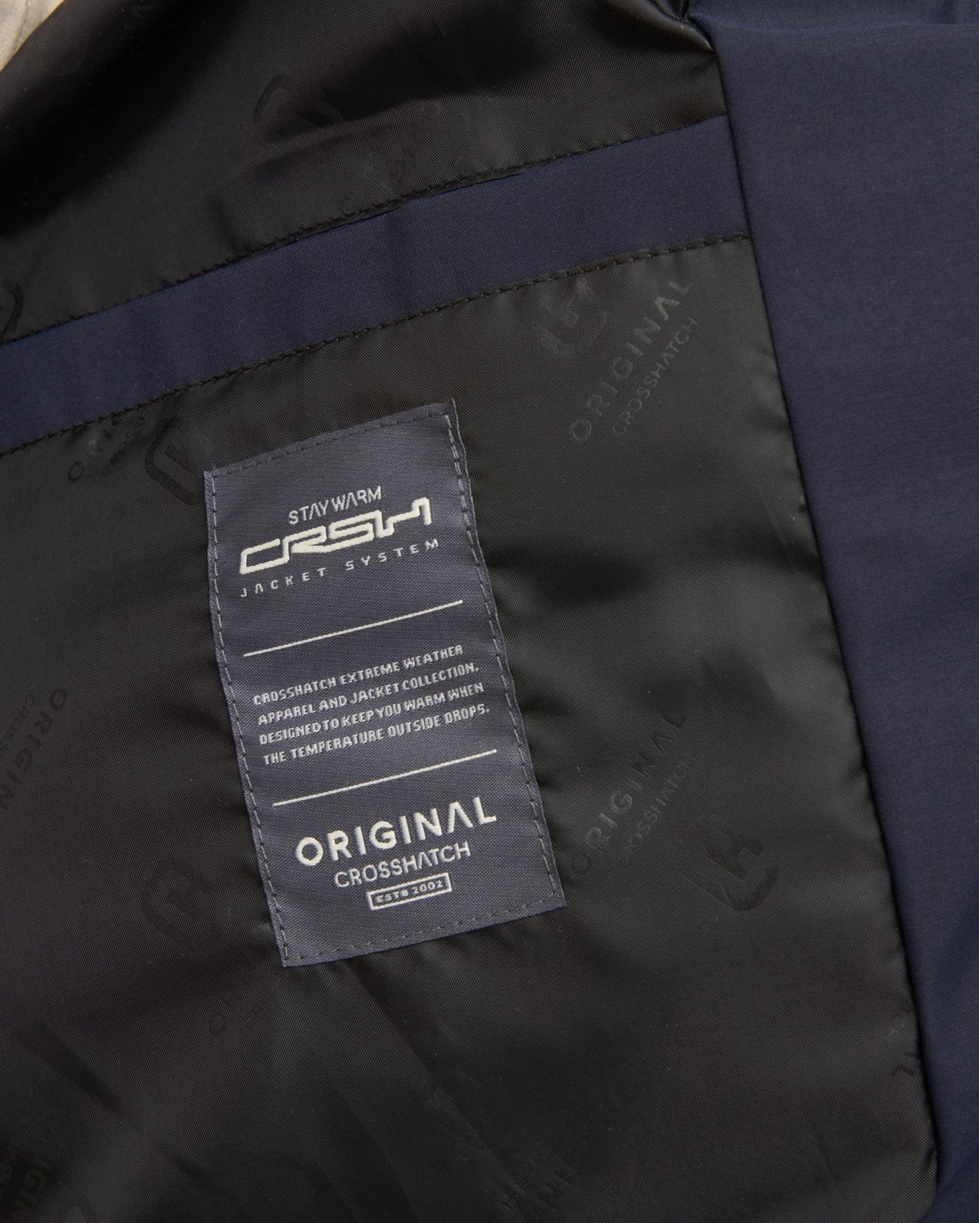 Mens Kampleys Embossed Jacket Navy