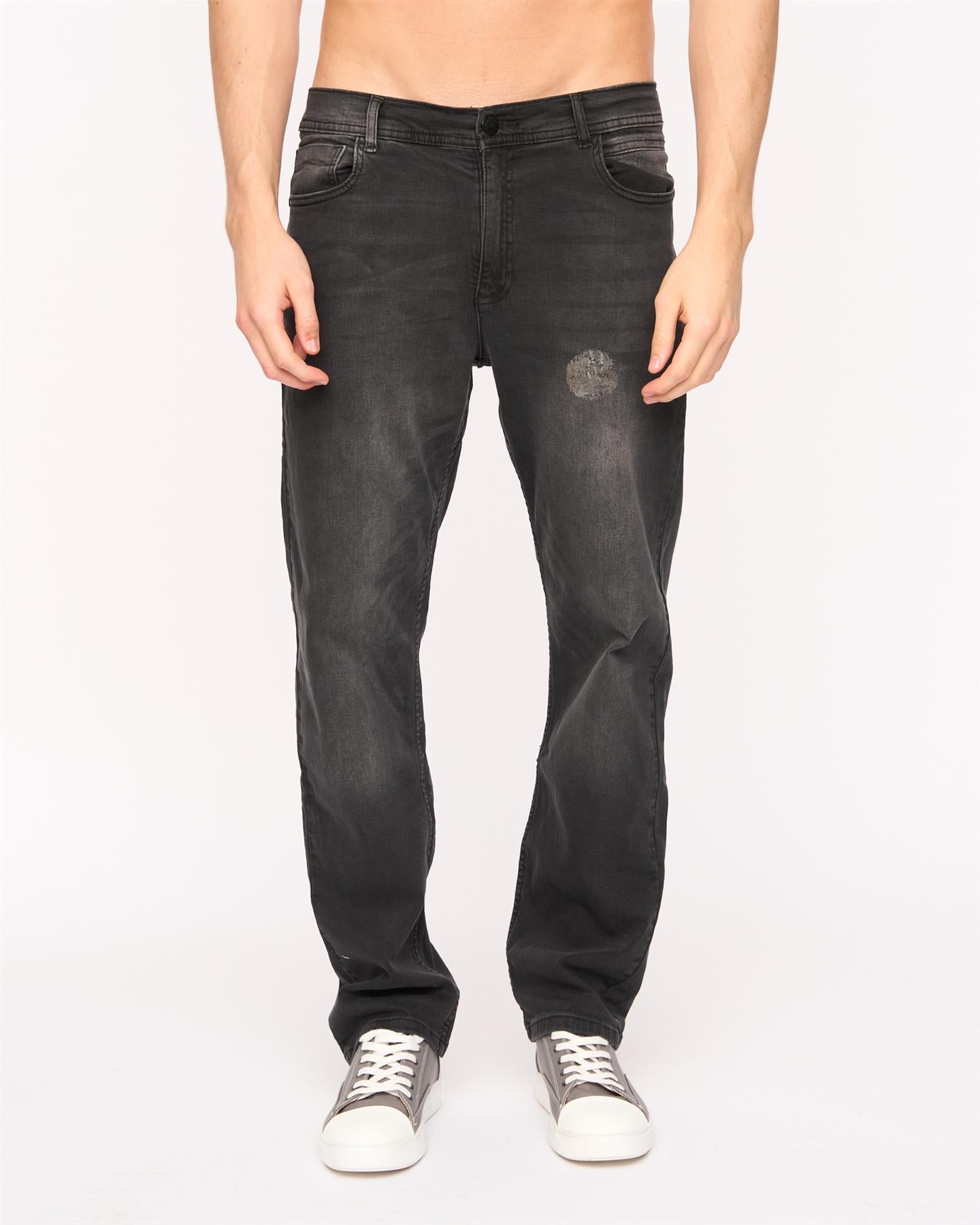 Mens Kelvyn Relaxed Fit Jeans Black