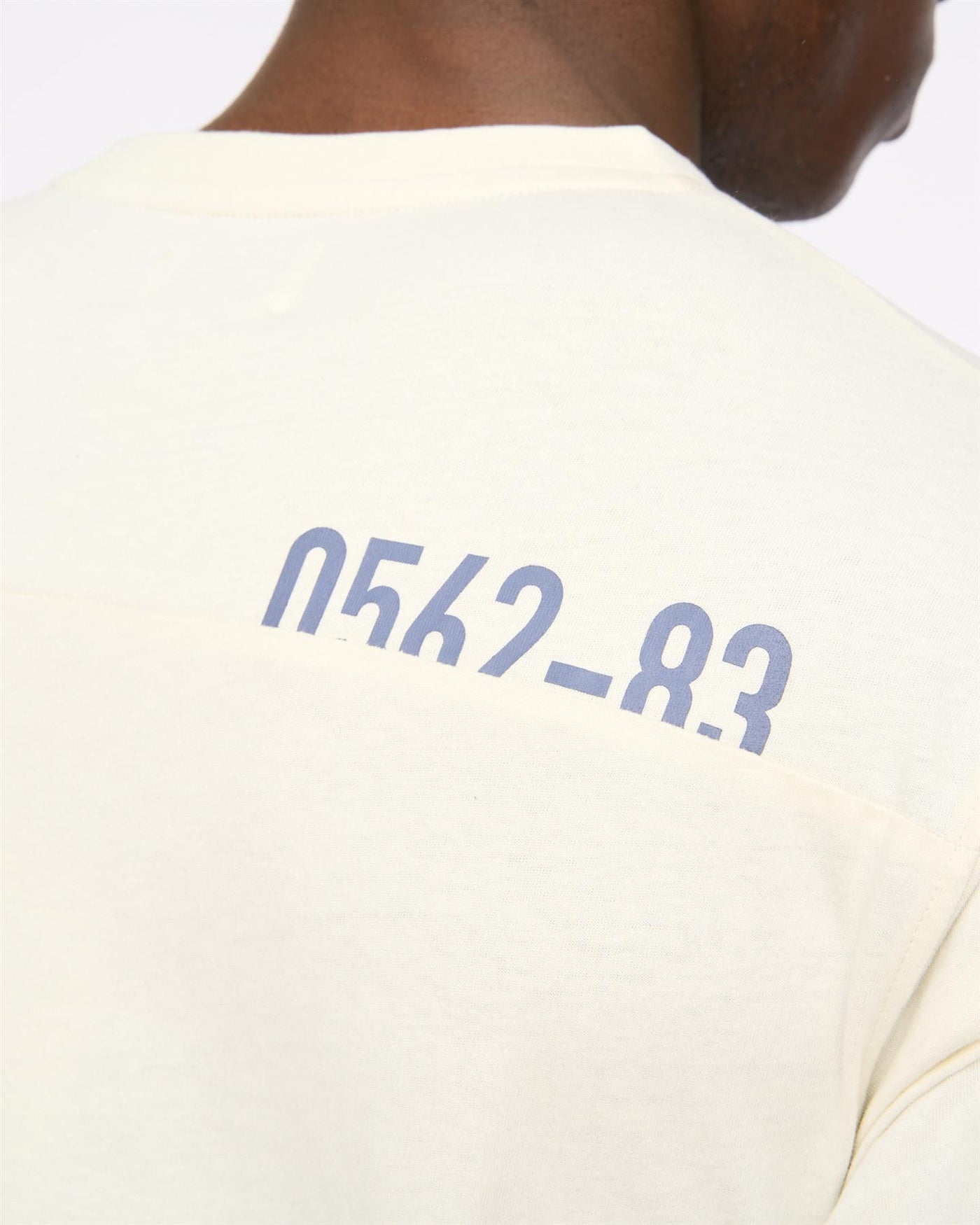 Mens Seamtext T-Shirt Off White