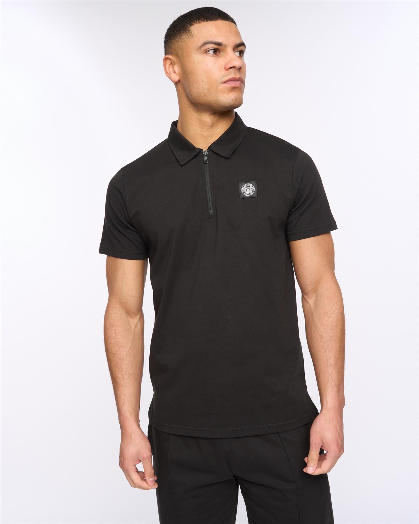 Mens Henychill Polo/Shorts Set Black