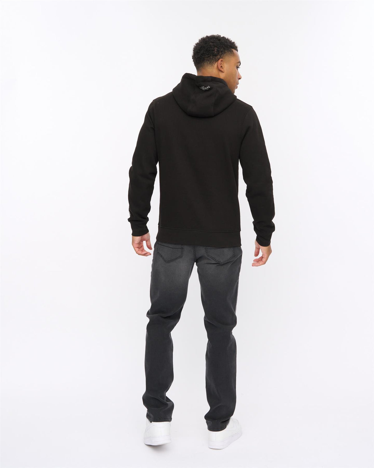 Mens Vintarge Hoodie Black
