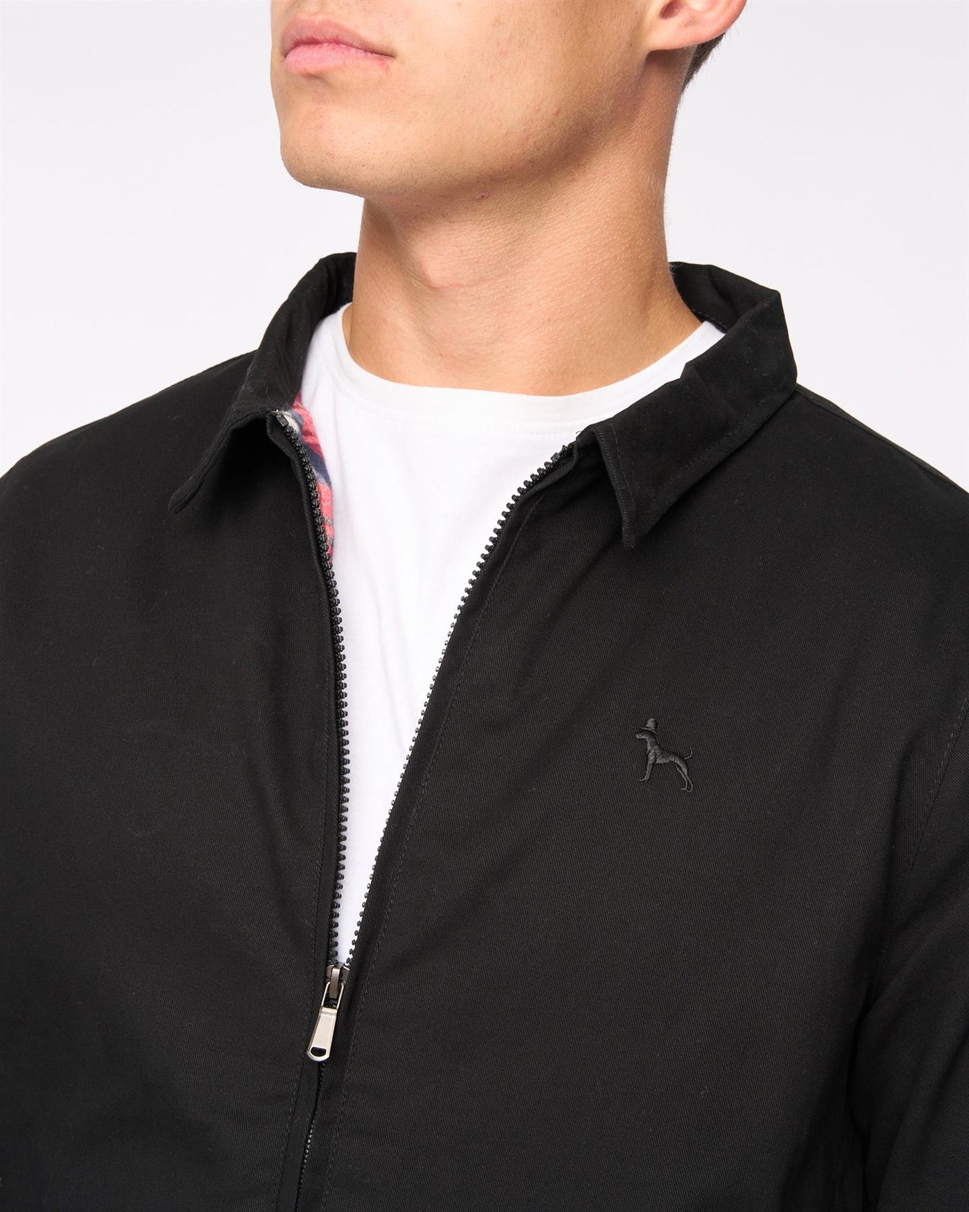 Mens  Dartmoore Harrington Twill Jacket Black