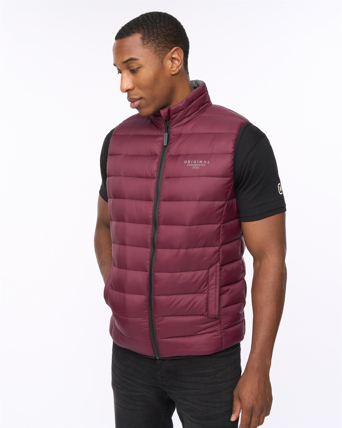 Mens Gattering MVE Gilet Raisin