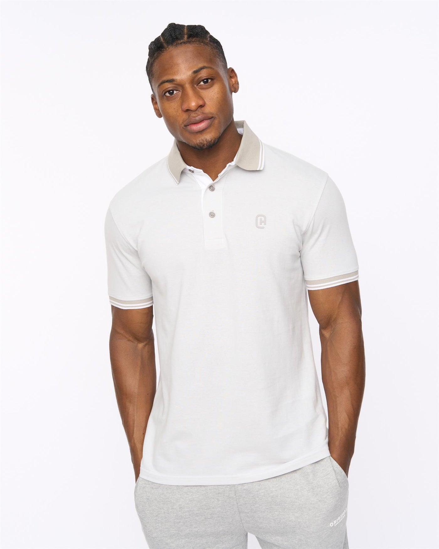 Mens Preece Polo White
