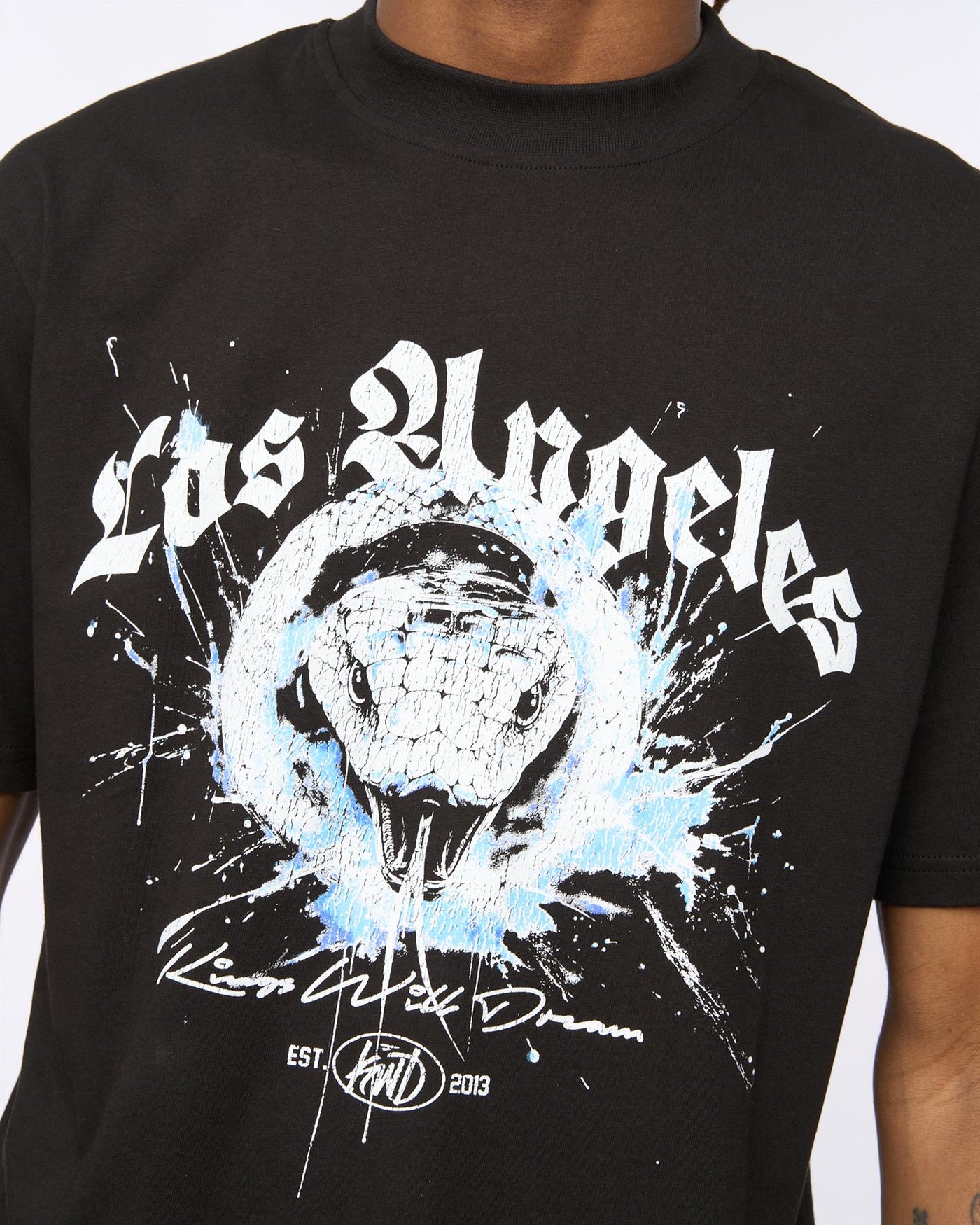 Mens Snakered T-Shirt Black