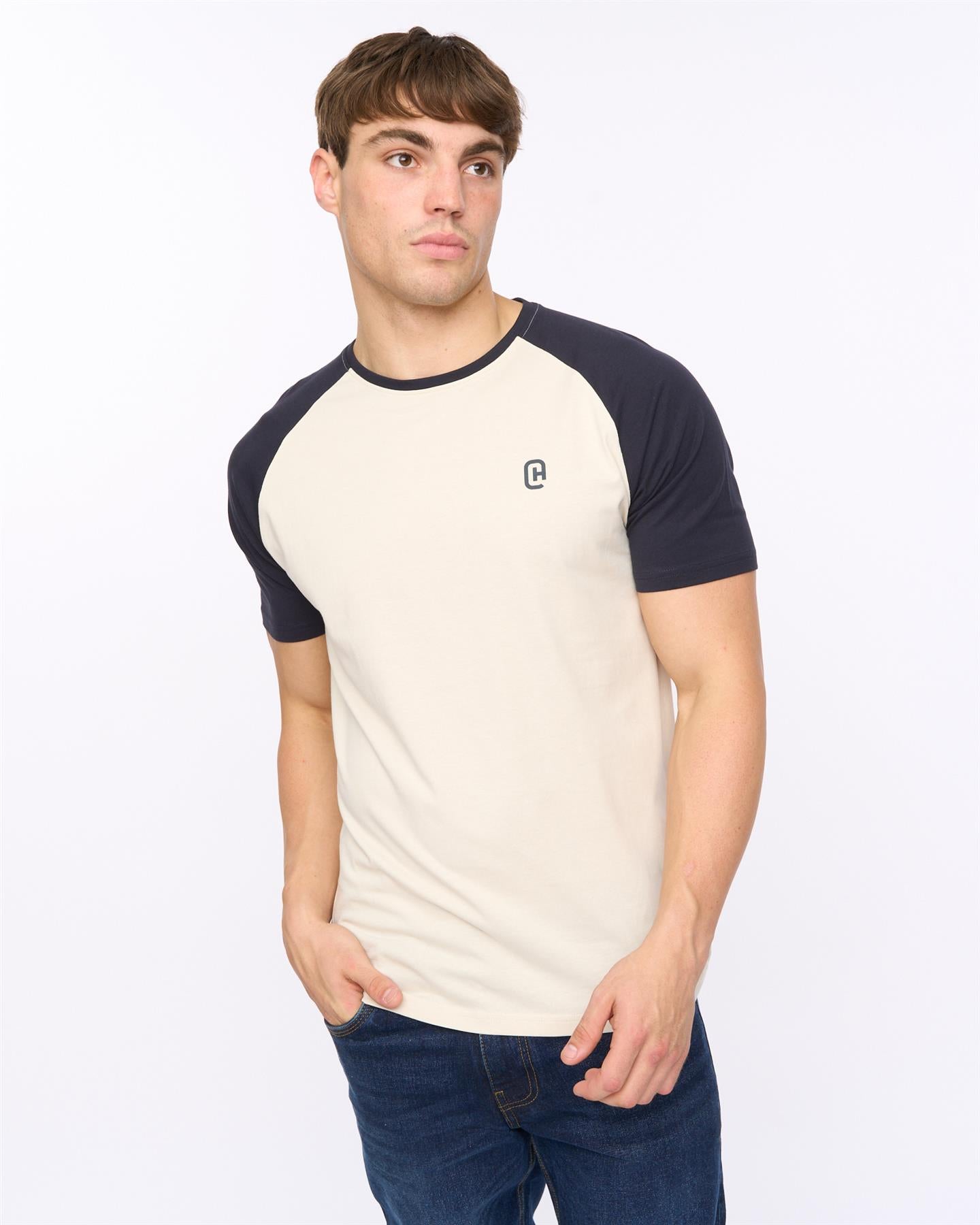 Mens Remison T-Shirt Navy/ Off White