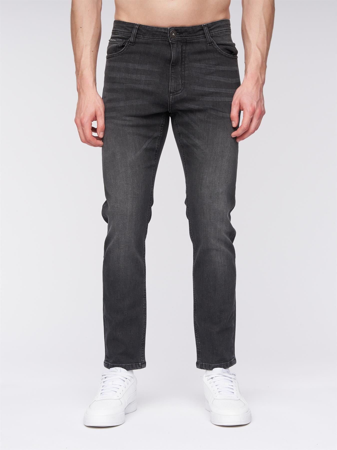 Mens Craze Comfort Fit Jeans Charcoal