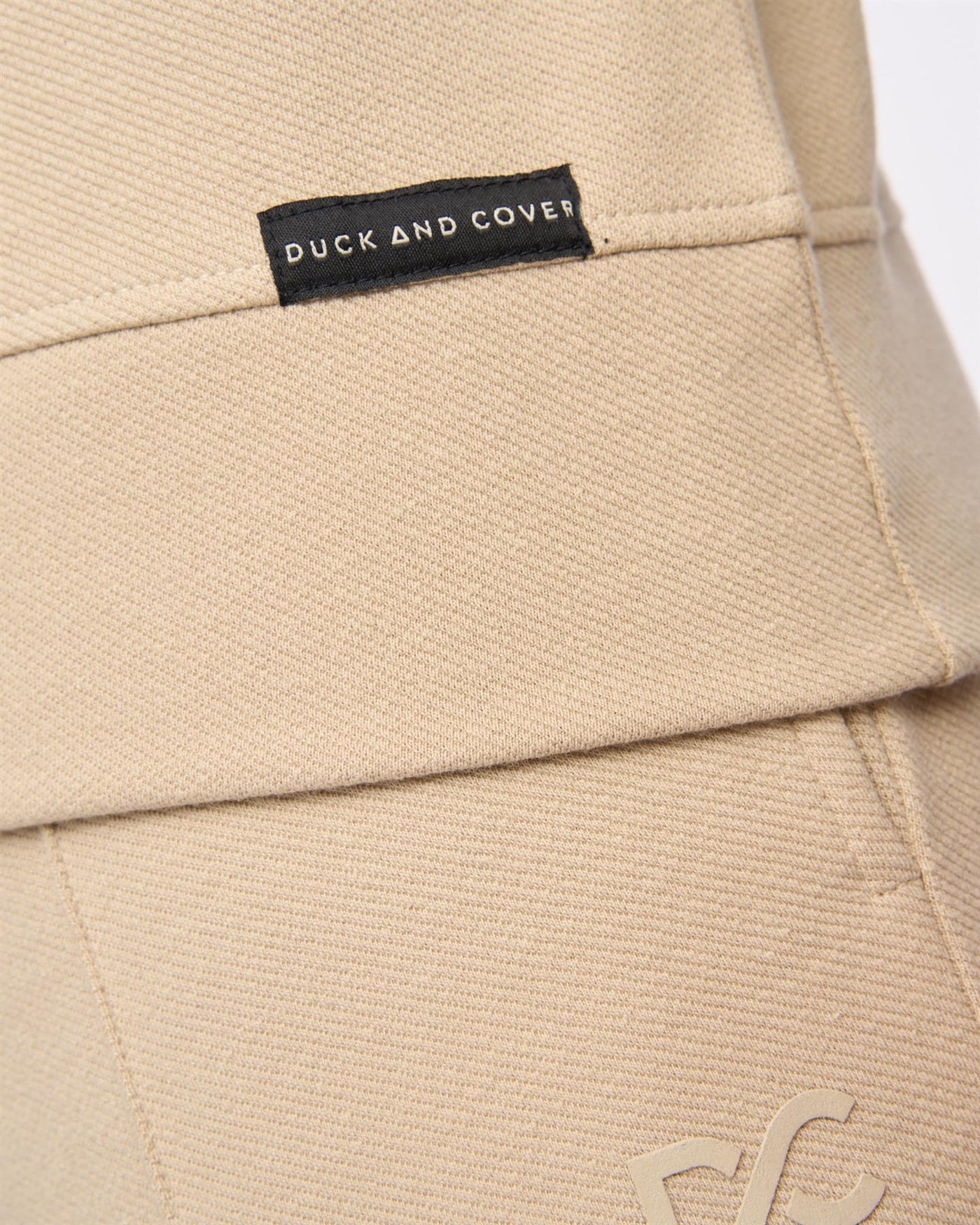 Mens Slellmoore 1/4 Zip Hoodie Stone