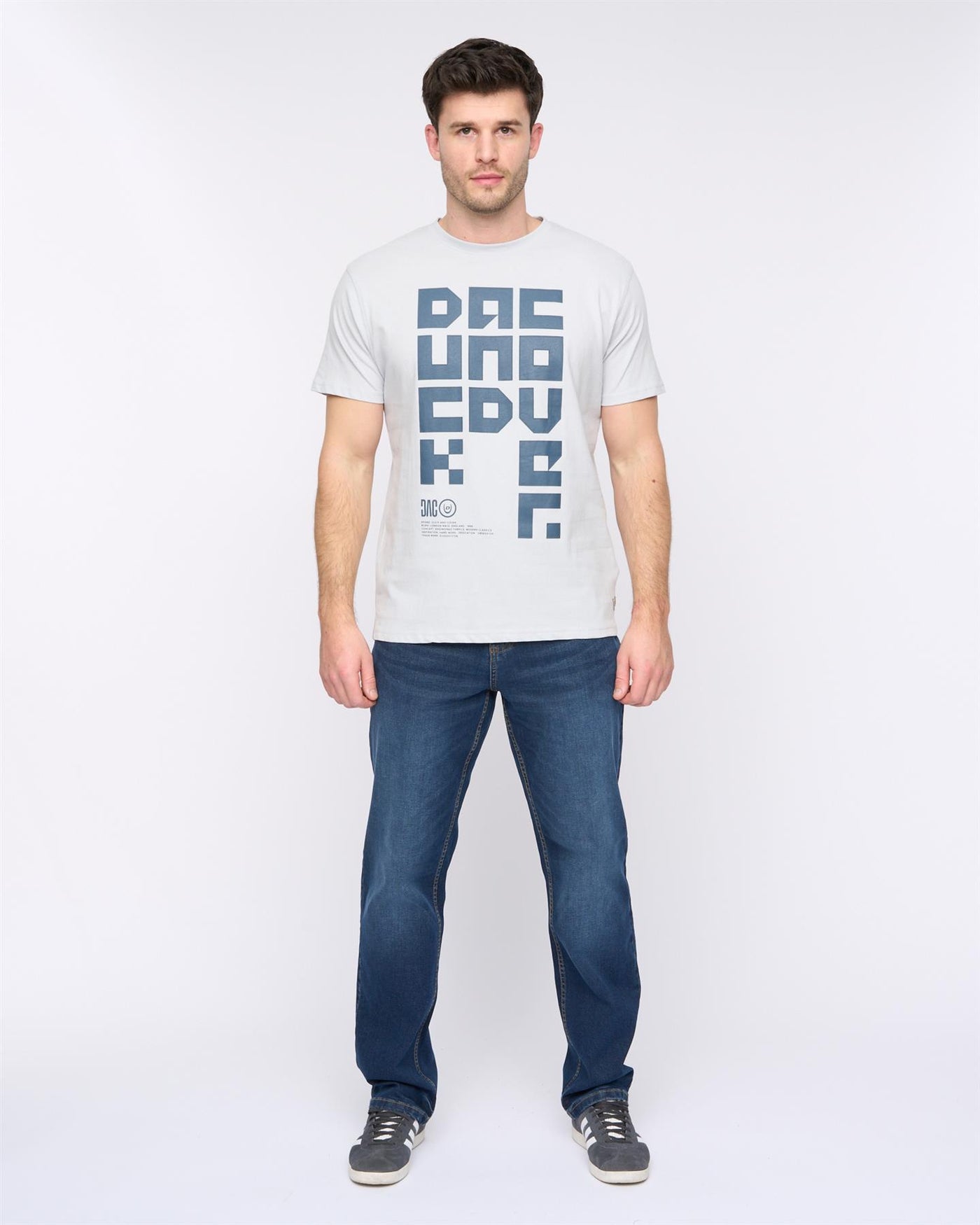 Mens Squarelarge T-Shirt Light Blue