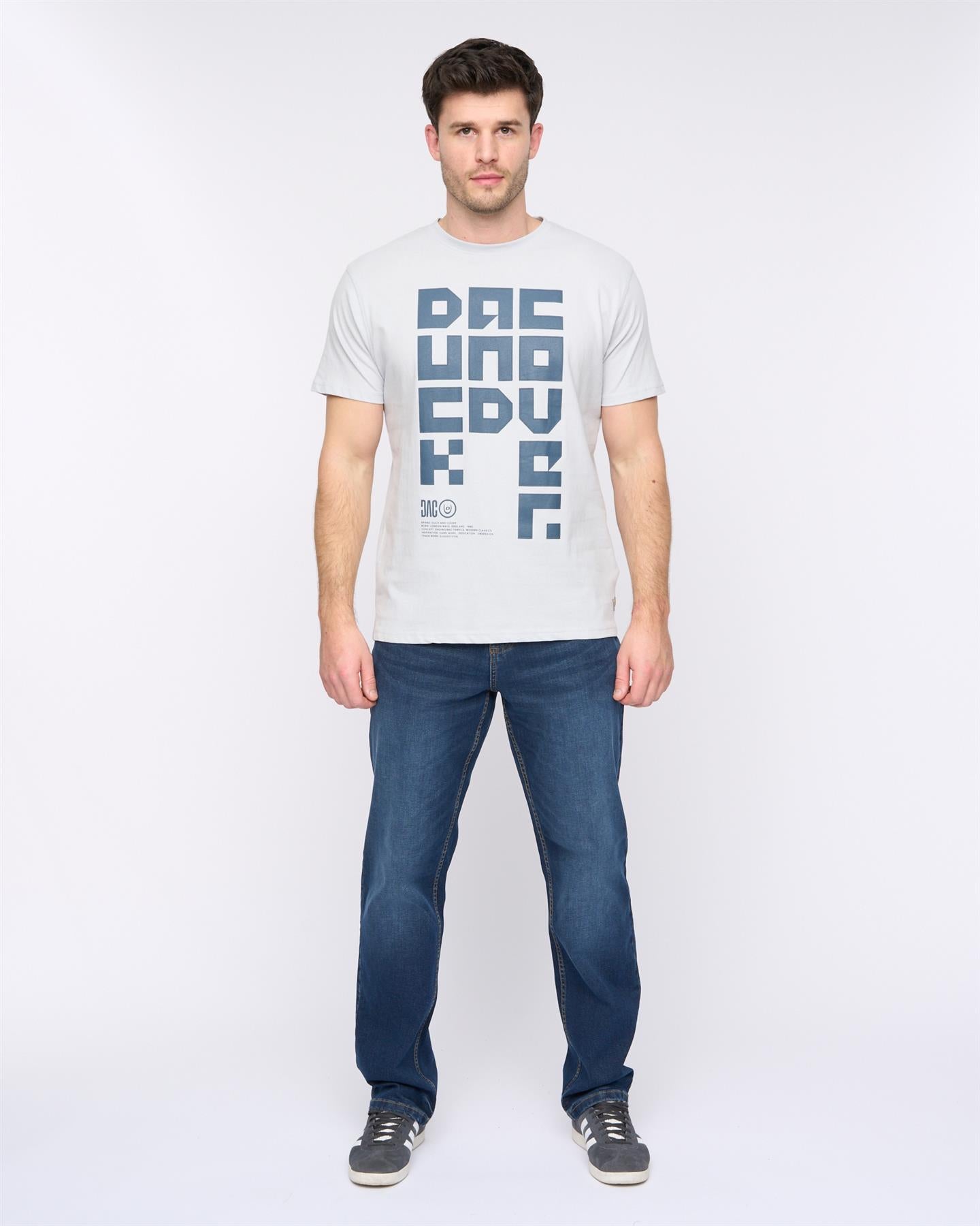 Mens Squarelarge T-Shirt Light Blue