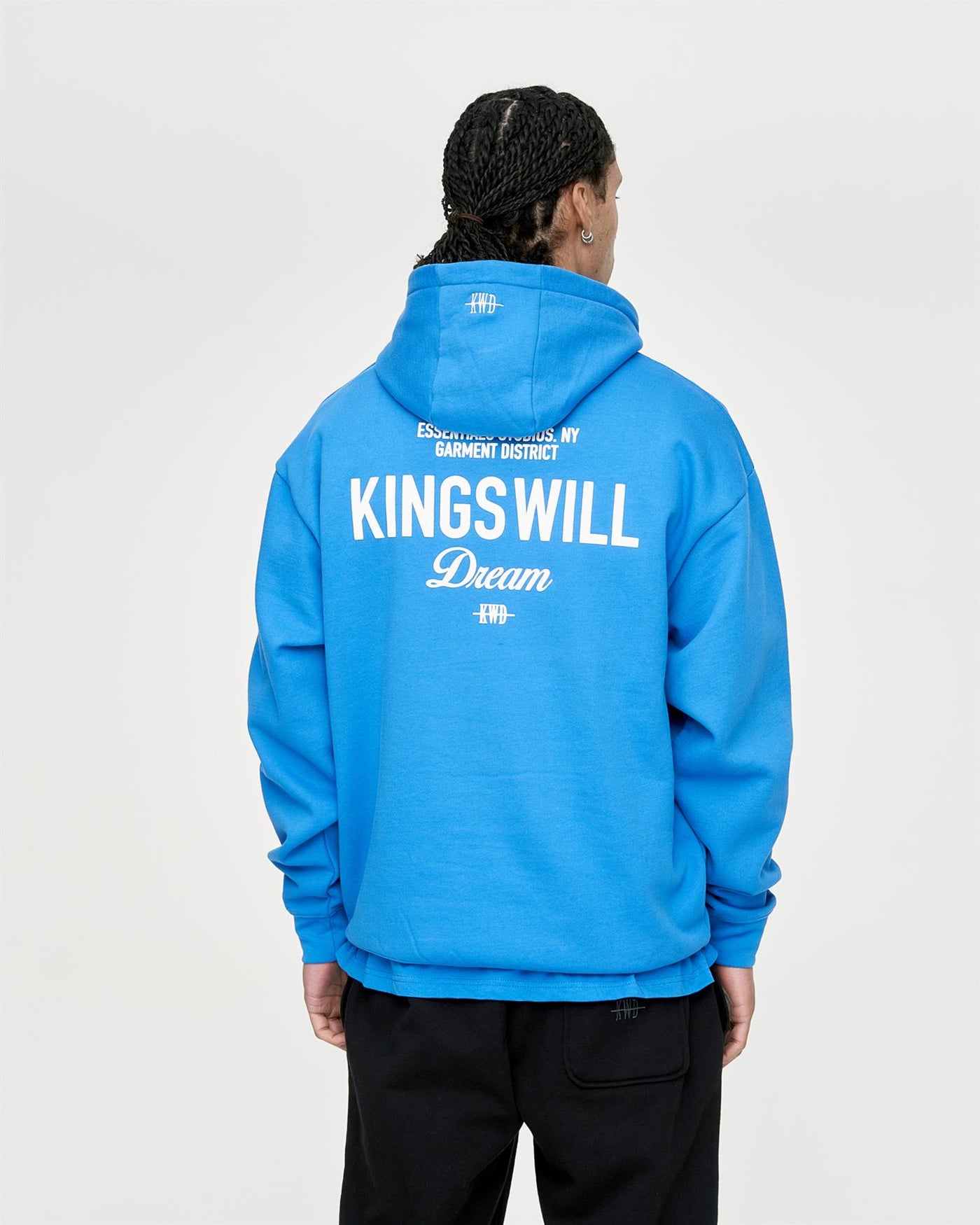 Mens Studio Garment District Hoodie Blue