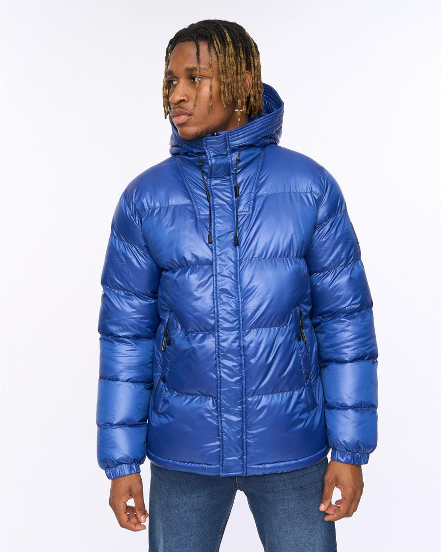 Mens Welcome Puffer Jacket Royal